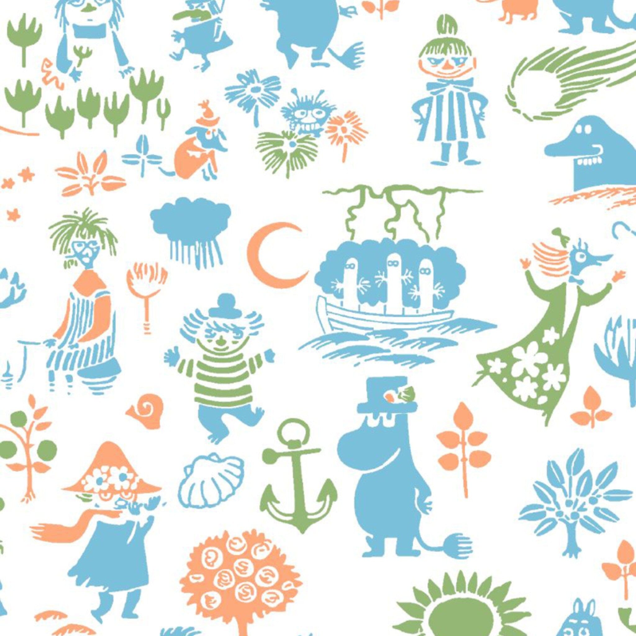 HAVI Moomin Servietten - Moomin-Charaktere „Muumi rakastuu“, bunt 33cm Servietten Havi 