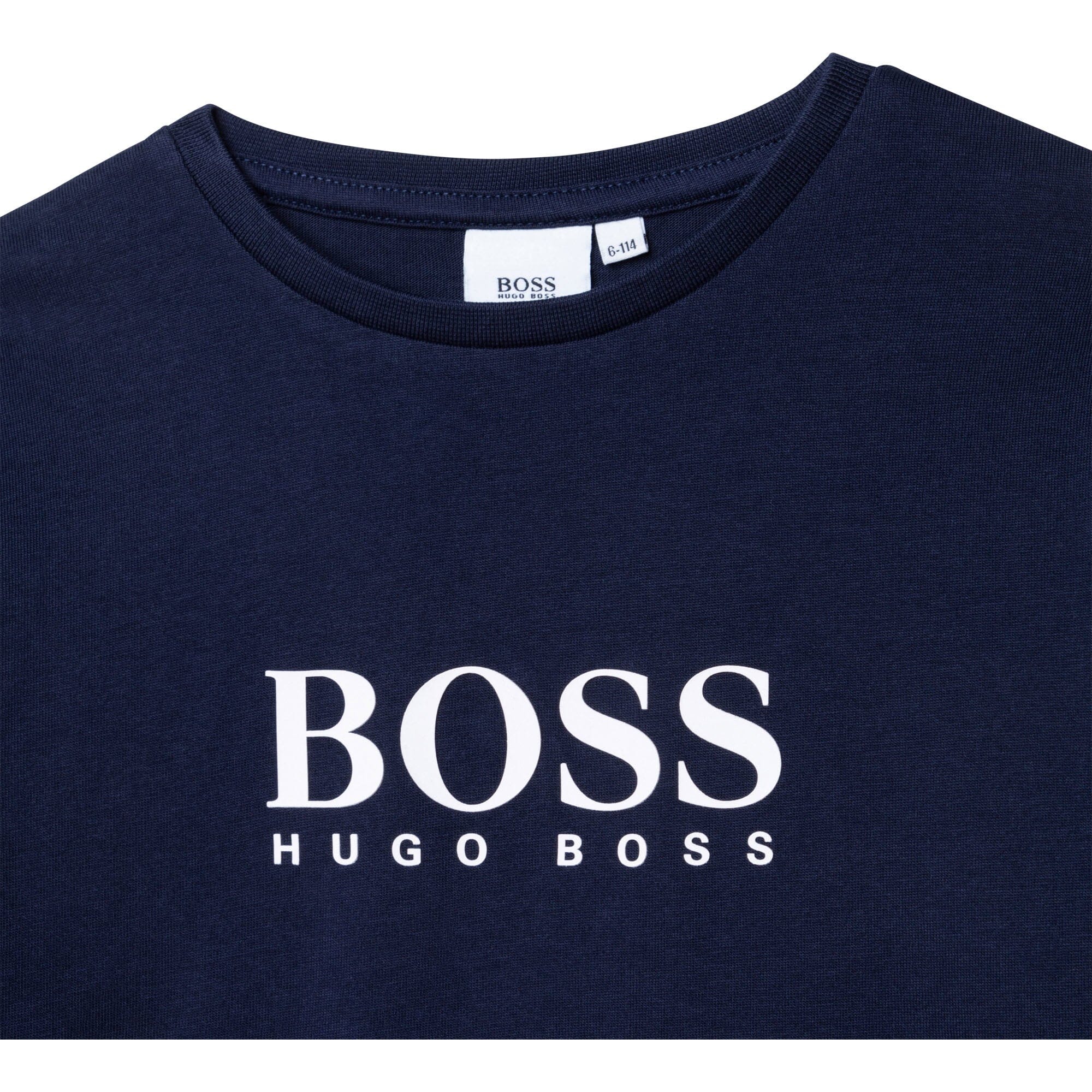 HUGO BOSS Kids Longsleeve Langarmshirt navy mit Logo Langarmshirt Boss 