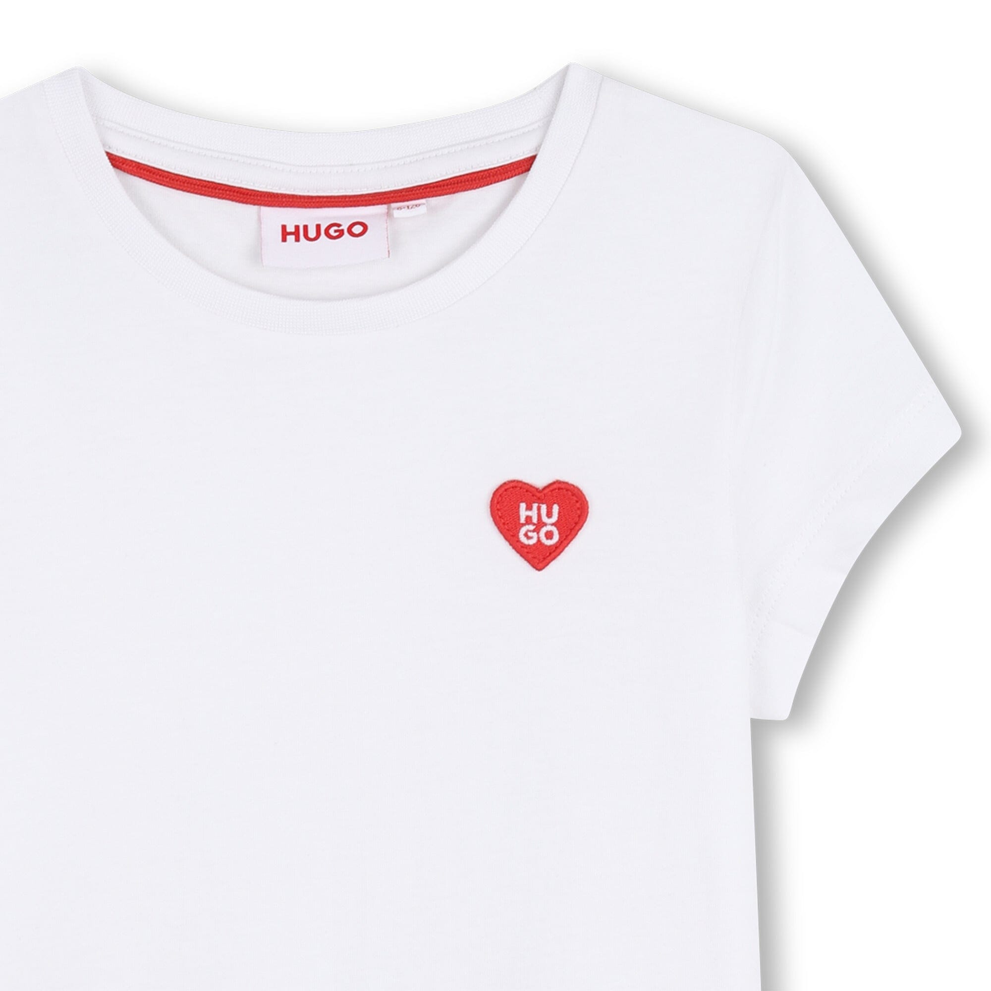 HUGO Kids – Kurzärmeliges T-Shirt „Weiss“ T-Shirt HUGO 