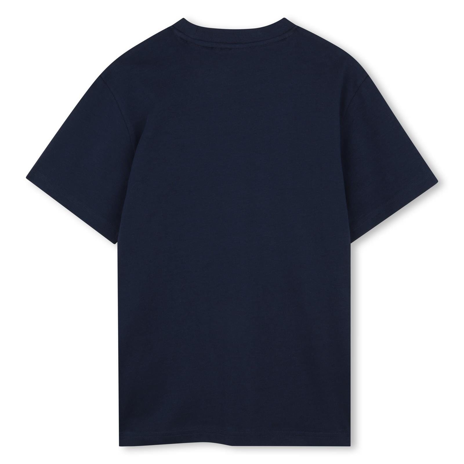 HUGO Kinder T-Shirt navy-blue/dunkelblau mit Hugo Logo Druck T-Shirt HUGO 