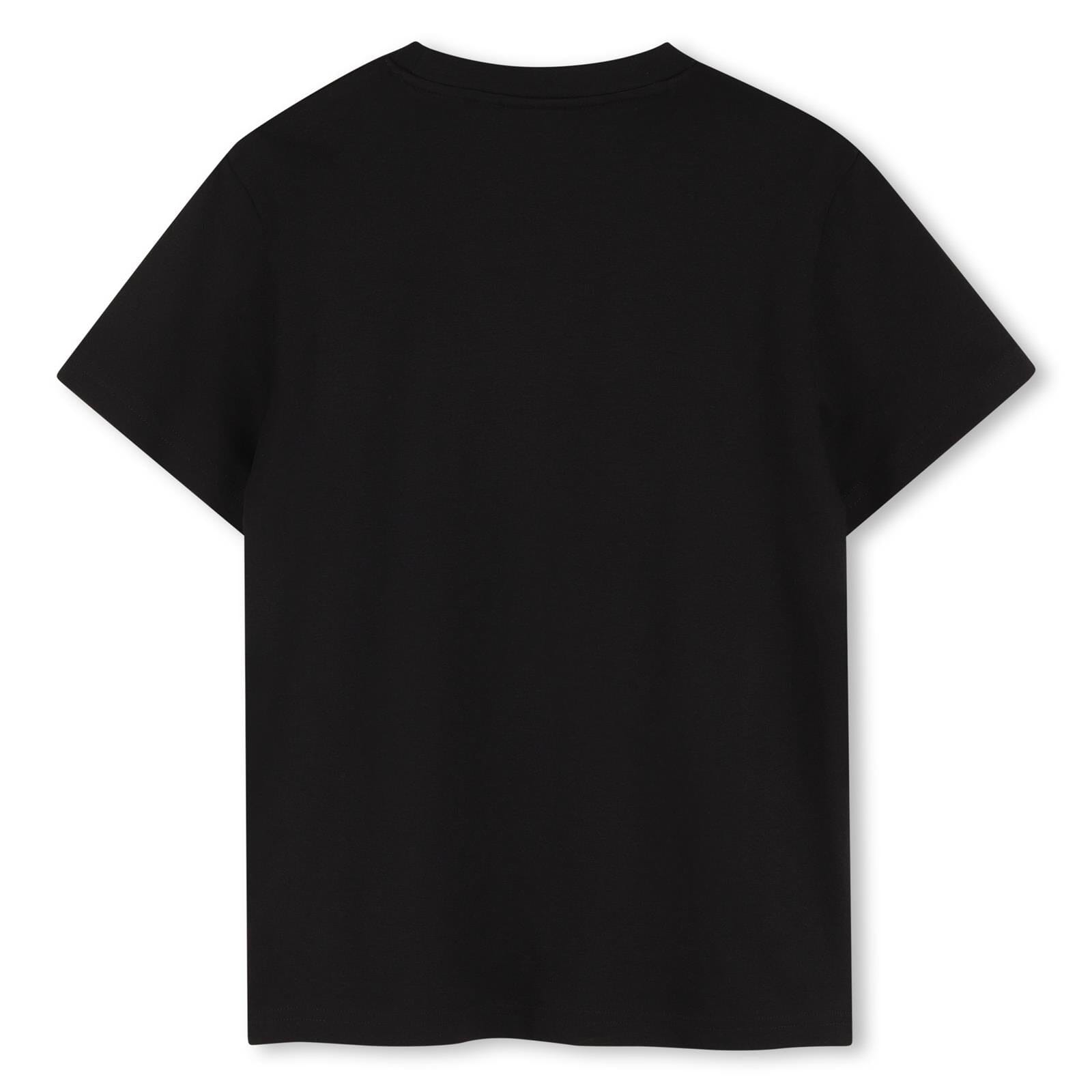 HUGO Kinder T-Shirt schwarz mit Hugo Logo Druck T-Shirt HUGO 