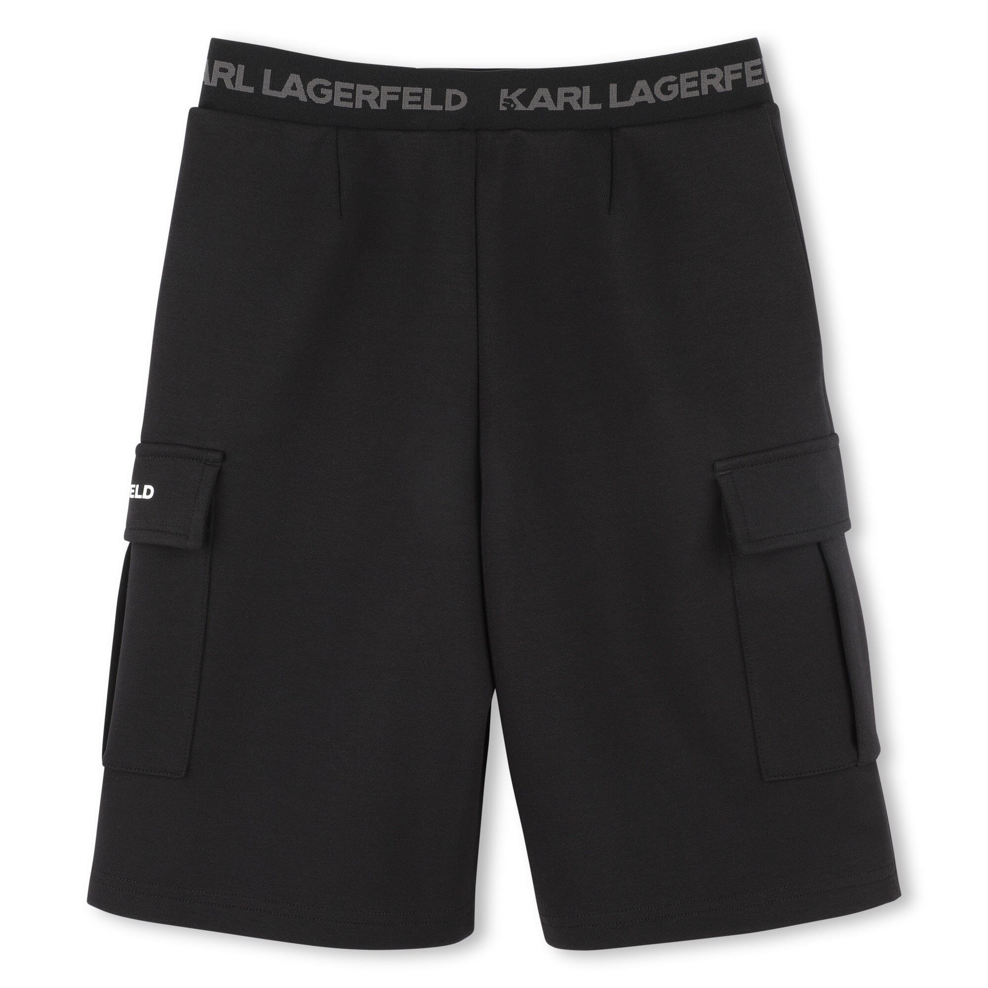 KARL LAGERFELD KIDS Bermuda Shorts schwarz mit vier Taschen, davon 2 Seitentaschen Shorts Karl Lagerfeld 