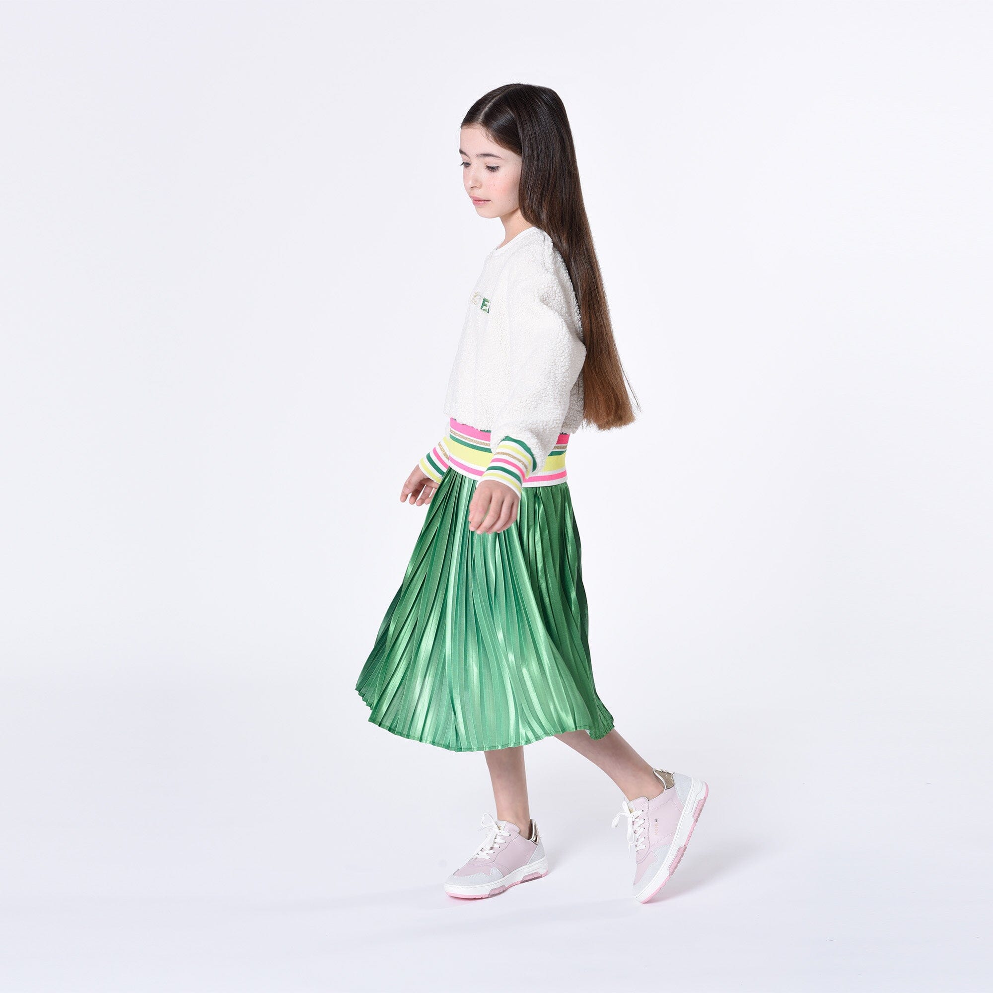 Karl Lagerfeld Kids Midi Rock grün mit Logo Röcke Karl Lagerfeld 