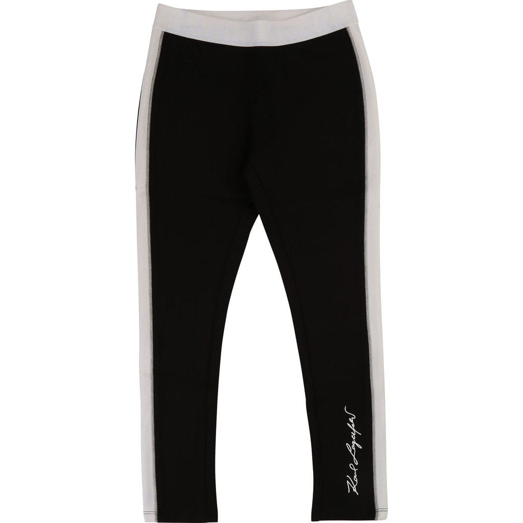 Karl Lagerfeld Kids Milano Leggings schwarz weiß Leggings Karl Lagerfeld 