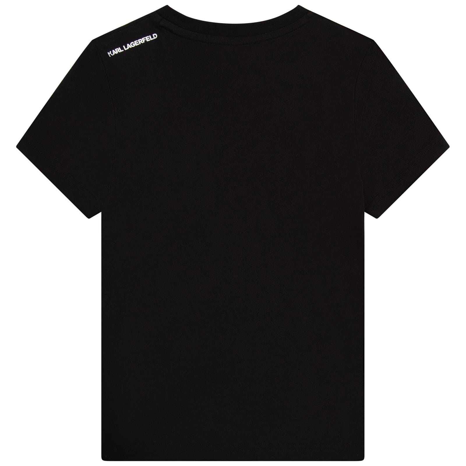KARL LAGERFELD KIDS T-Shirt mit Ex Machine schwarz T-Shirt Karl Lagerfeld 
