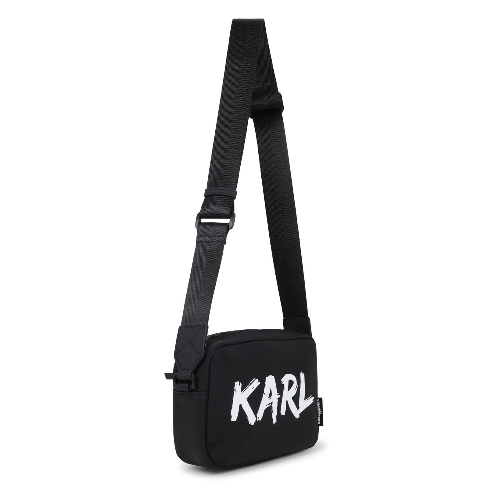 KARL LAGERFELD KIDS Umhängetasche schwarz mit Logo Print Umhängetaschen Karl Lagerfeld 