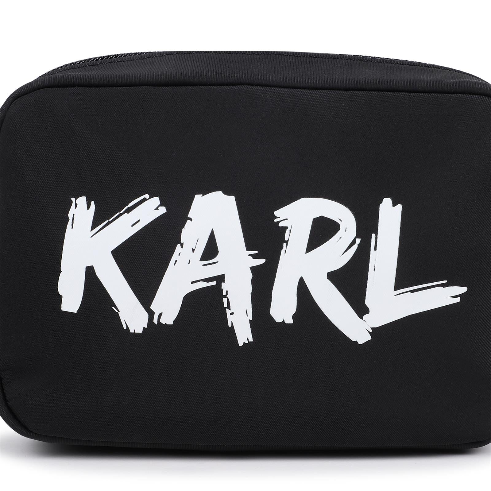KARL LAGERFELD KIDS Umhängetasche schwarz mit Logo Print Umhängetaschen Karl Lagerfeld 