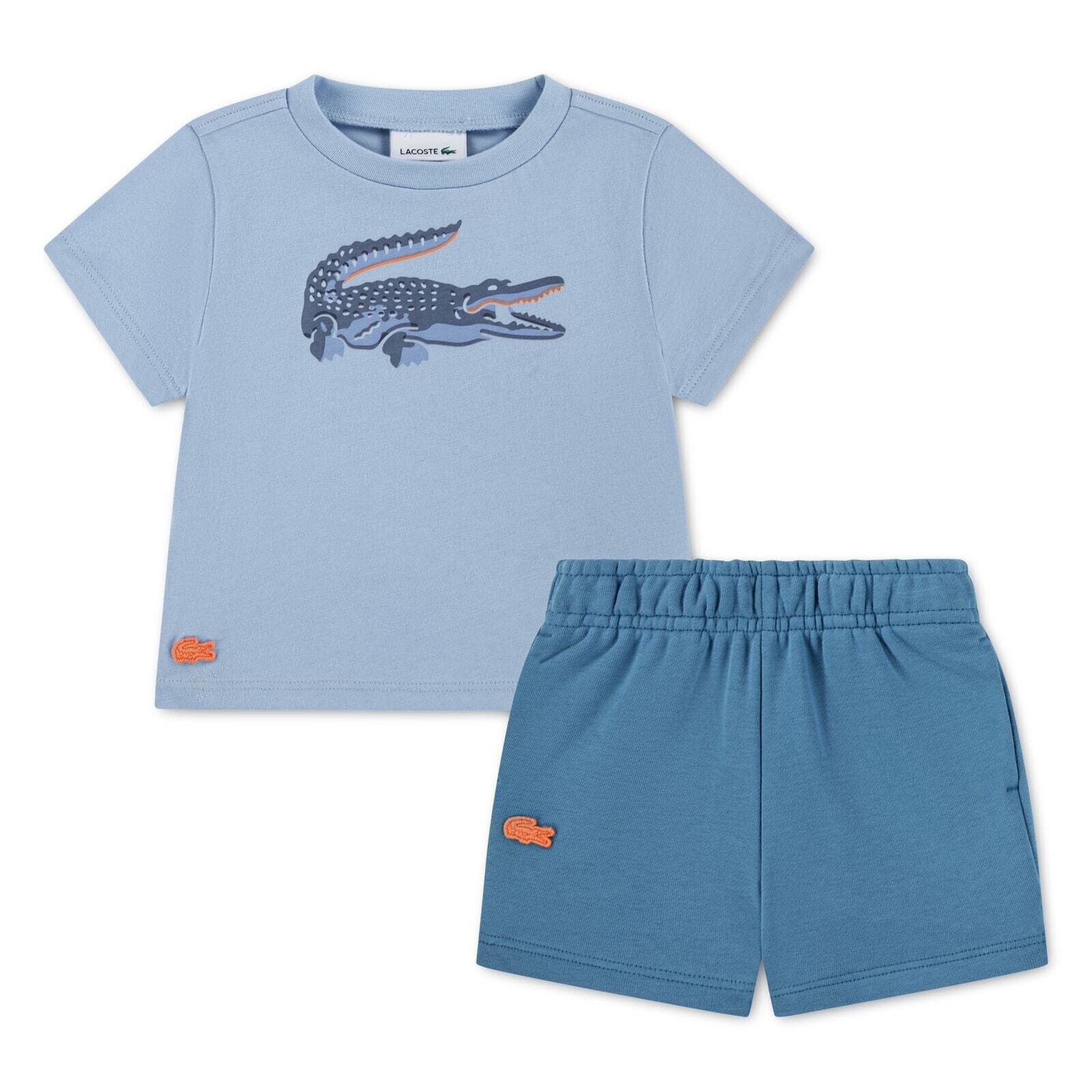 Lacoste Baby Set mit T-Shirt und Shorts blau Baby Kombination Lacoste 12M (80) 