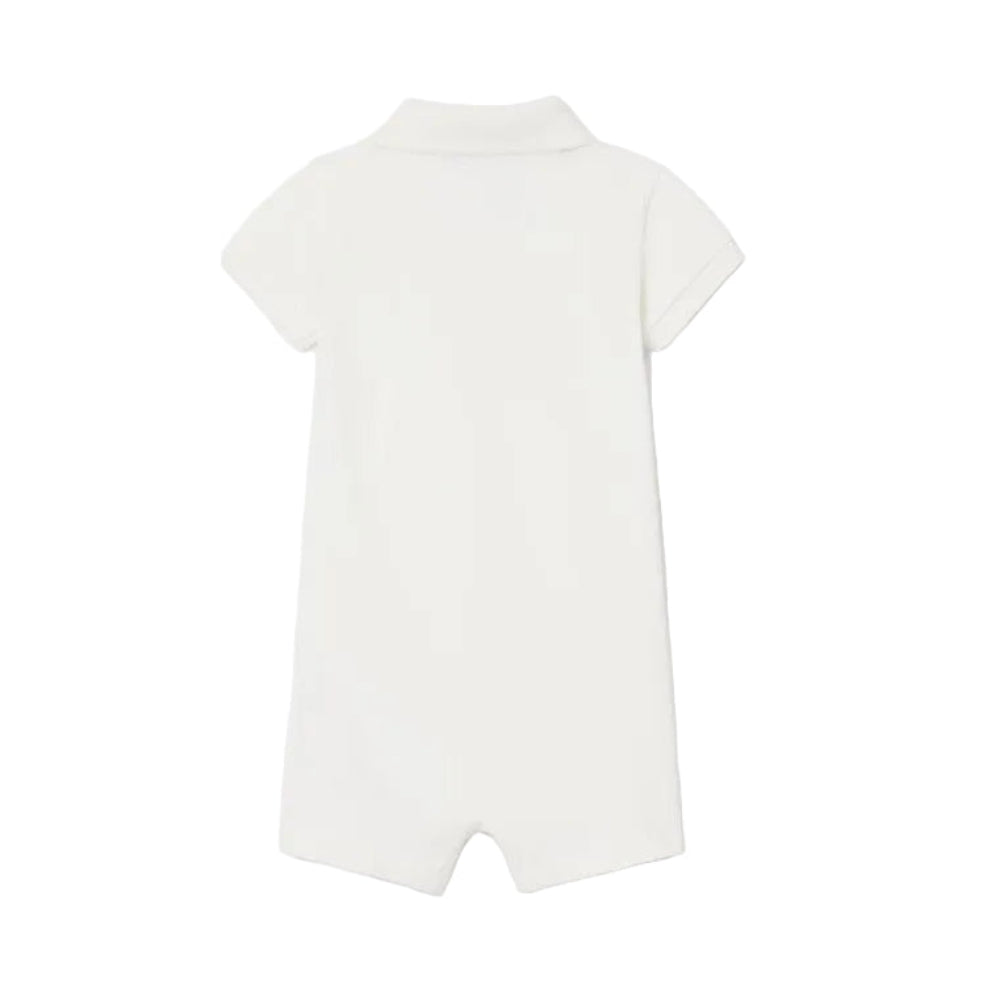 Lacoste Baby Strampler aus Stretch-Piqué – Weiß Baby Kombination Lacoste 
