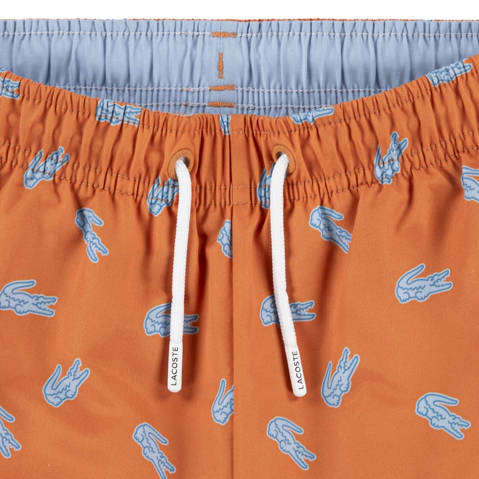 Lacoste Jungen Badehose aus Taft orange Badehose Lacoste 