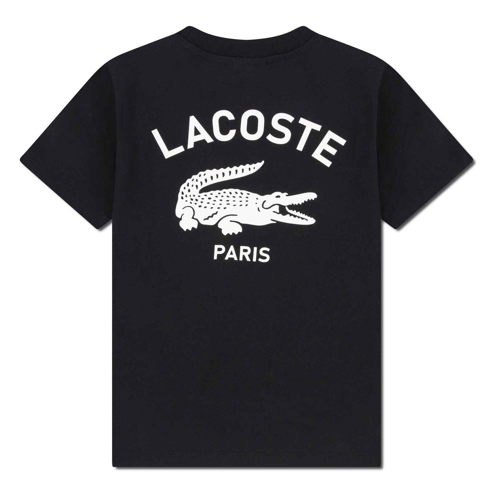 Lacoste Jungen-T-Shirt aus Jersey mit „LACOSTE PARIS“– Schwarz T-Shirt Lacoste 