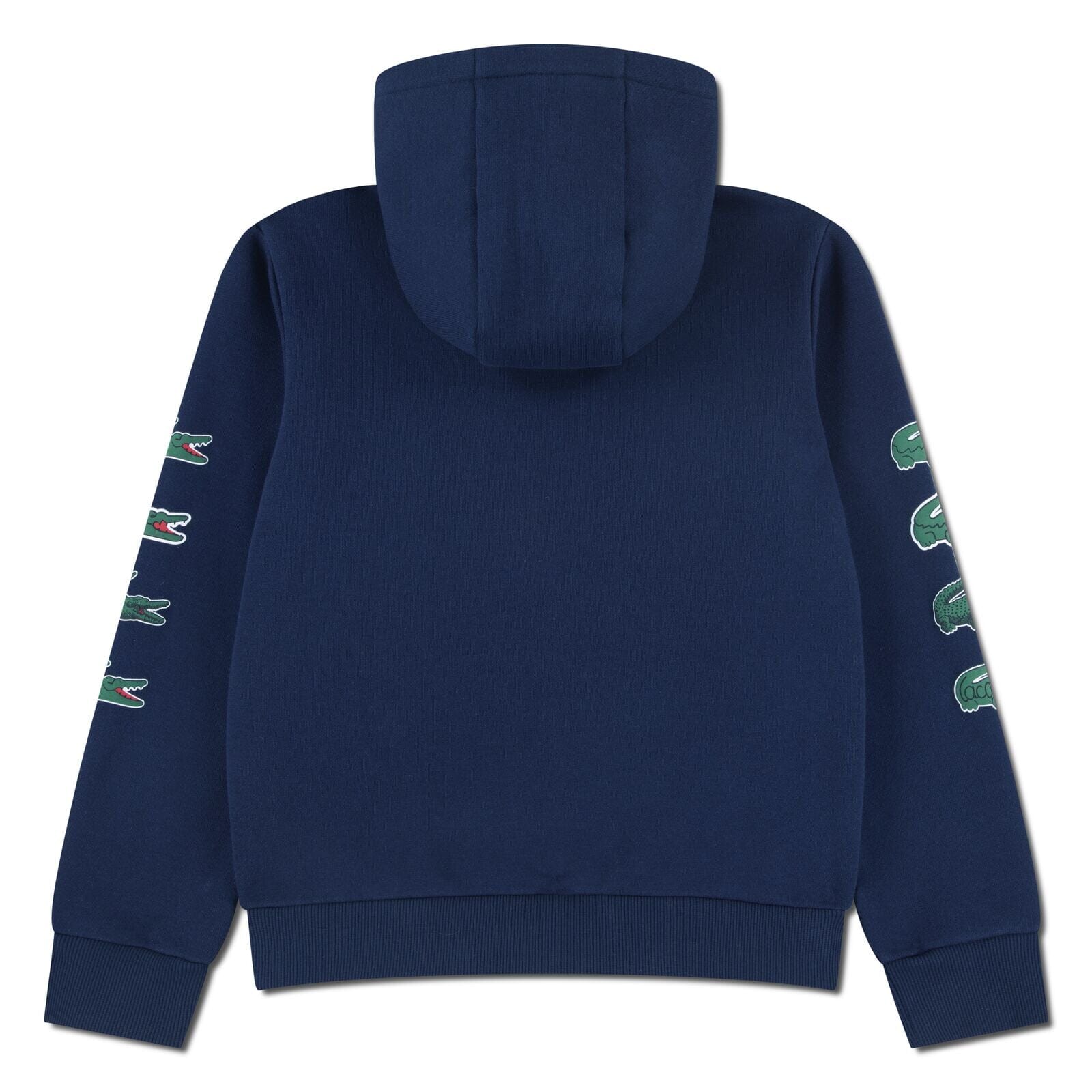 Lacoste Kids Kapuzenjacke navy mit Krokodil-Print an den Ärmeln Hoodie Lacoste 