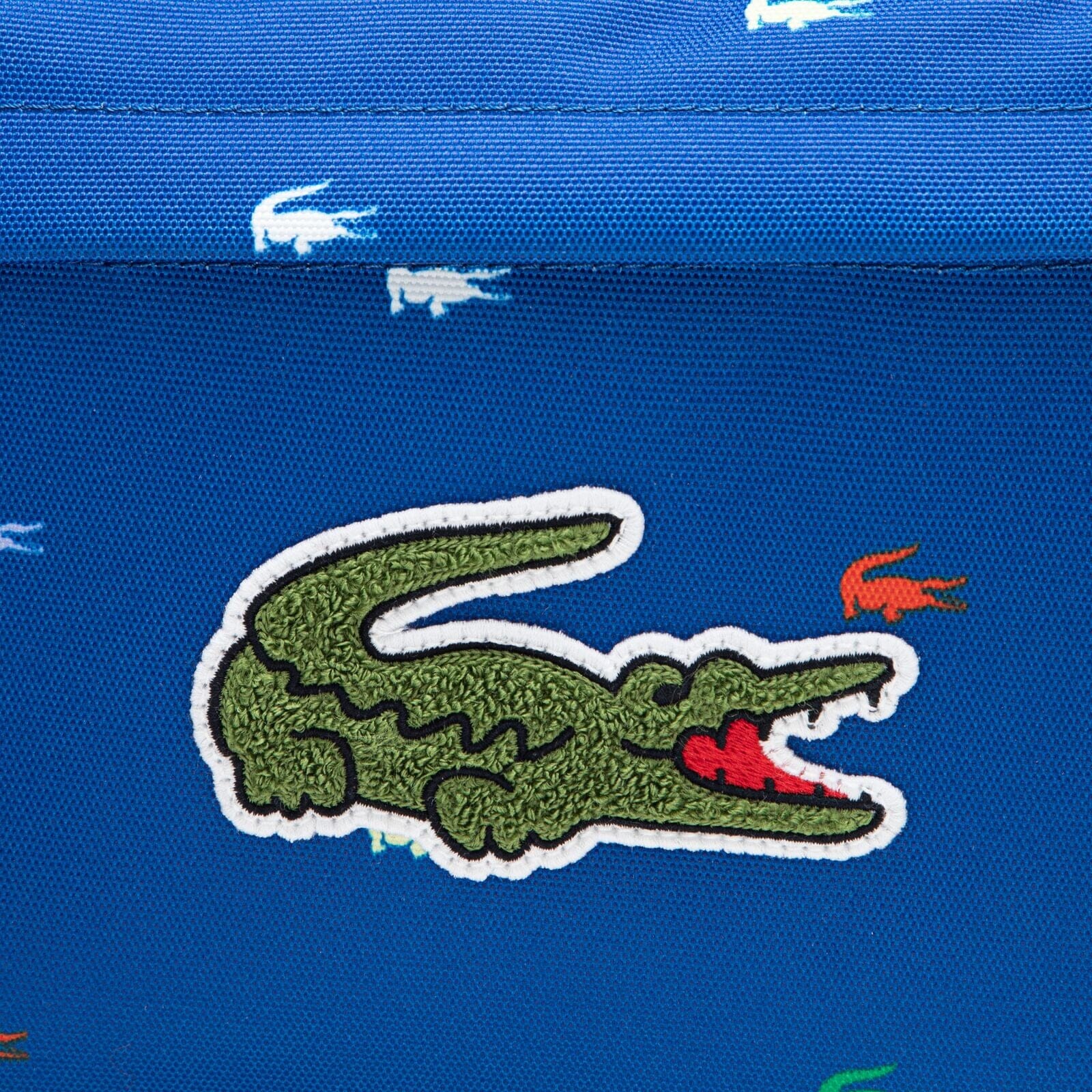 LACOSTE Kids Rucksack Blau mit allover Krokodil - Print 43cm x 31cm x 15cm Rucksäcke Lacoste 