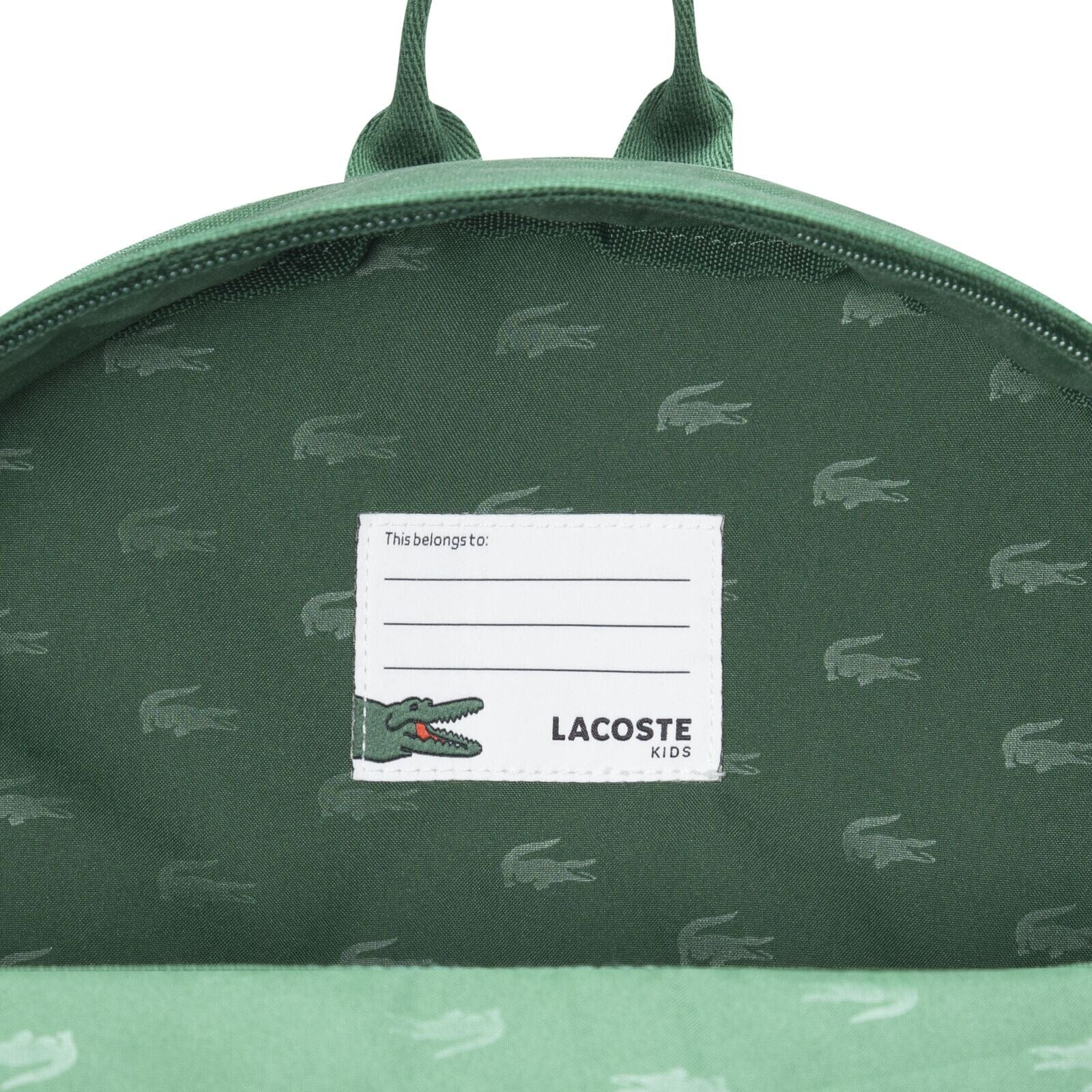 LACOSTE Kids Rucksack – Grün Rucksäcke Lacoste 