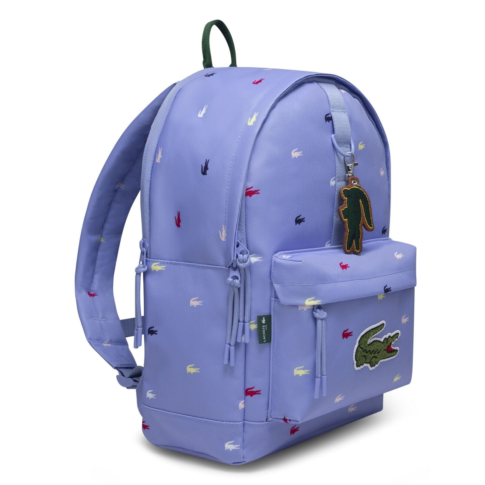 LACOSTE Kids Rucksack hellblau / flieder mit allover Krokodil - Print 43cm x 31cm x 15cm Rucksäcke Lacoste 