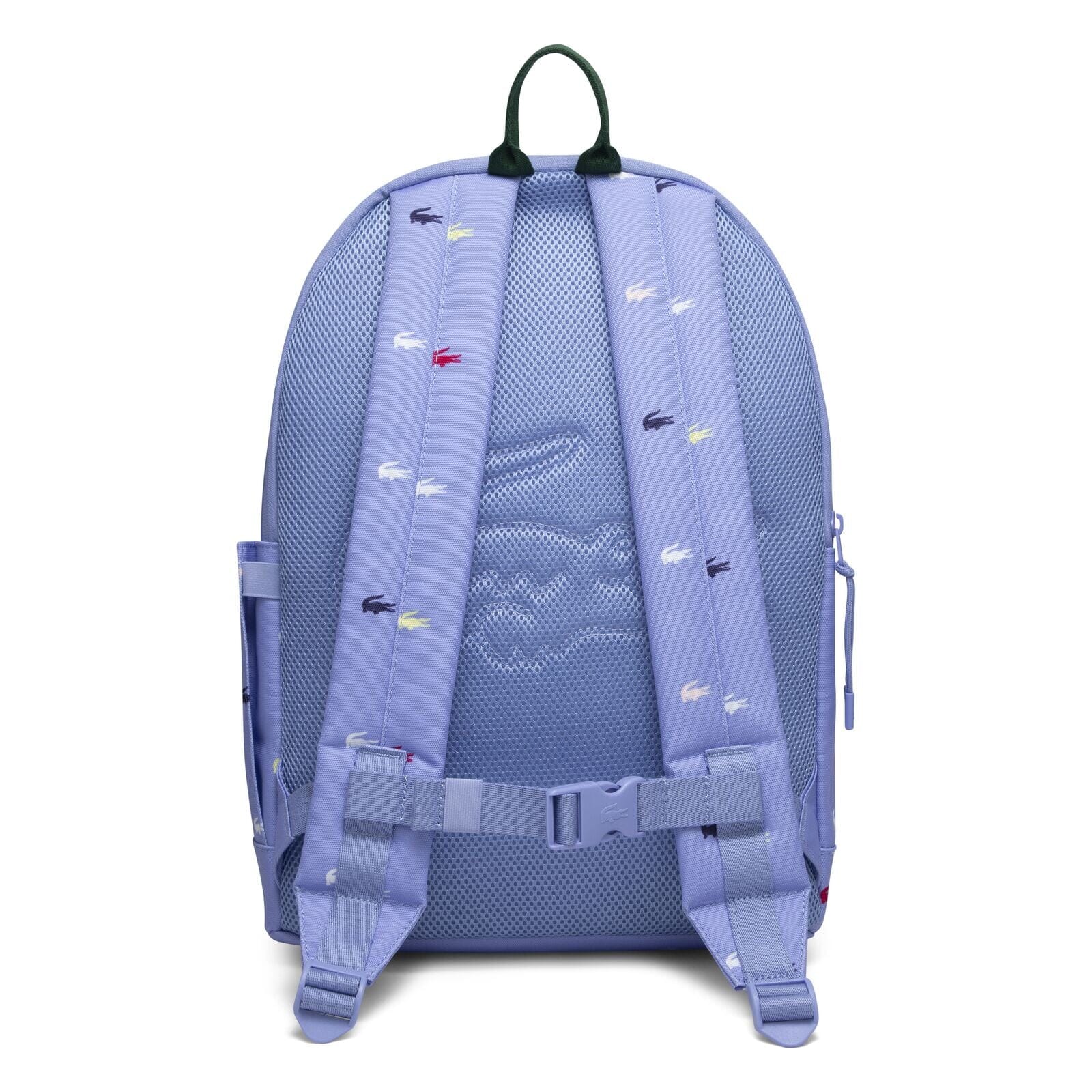 LACOSTE Kids Rucksack hellblau / flieder mit allover Krokodil - Print 43cm x 31cm x 15cm Rucksäcke Lacoste 
