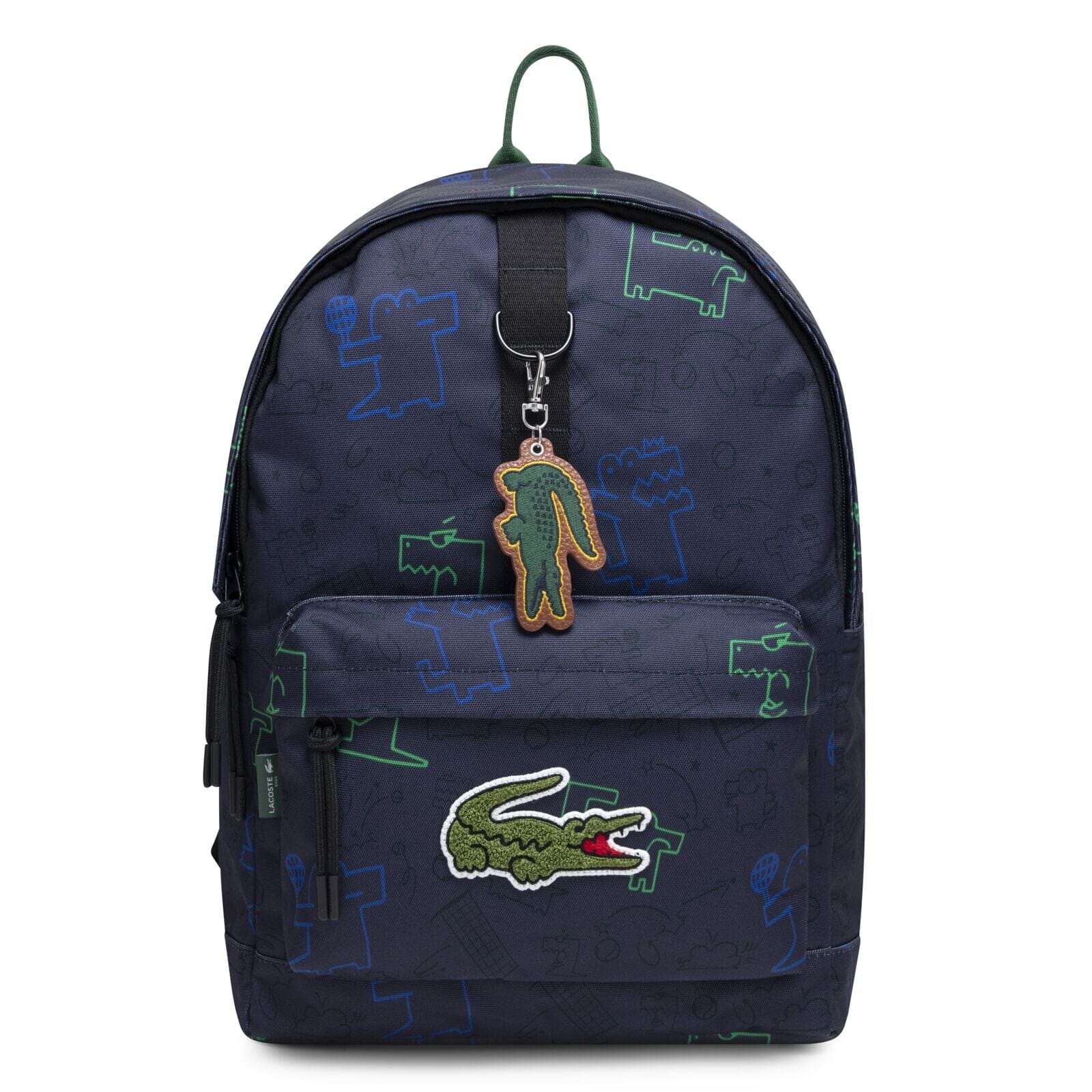 Lacoste Kids Rucksack marine mit lustigem Krokodil-Print Rucksäcke Lacoste 
