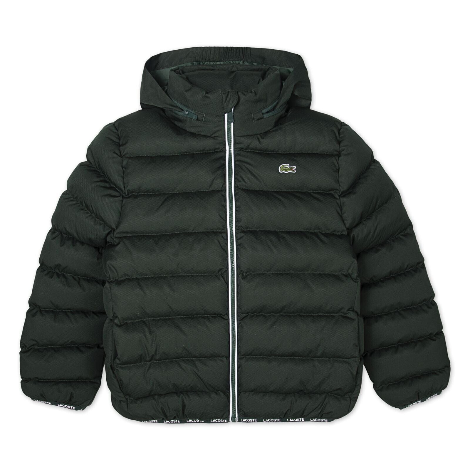 Lacoste Kids Steppjacke dunkelgrün mit Kapuze wasserabweisend & warm Westen Lacoste 8 Jahre ( 122-126) 