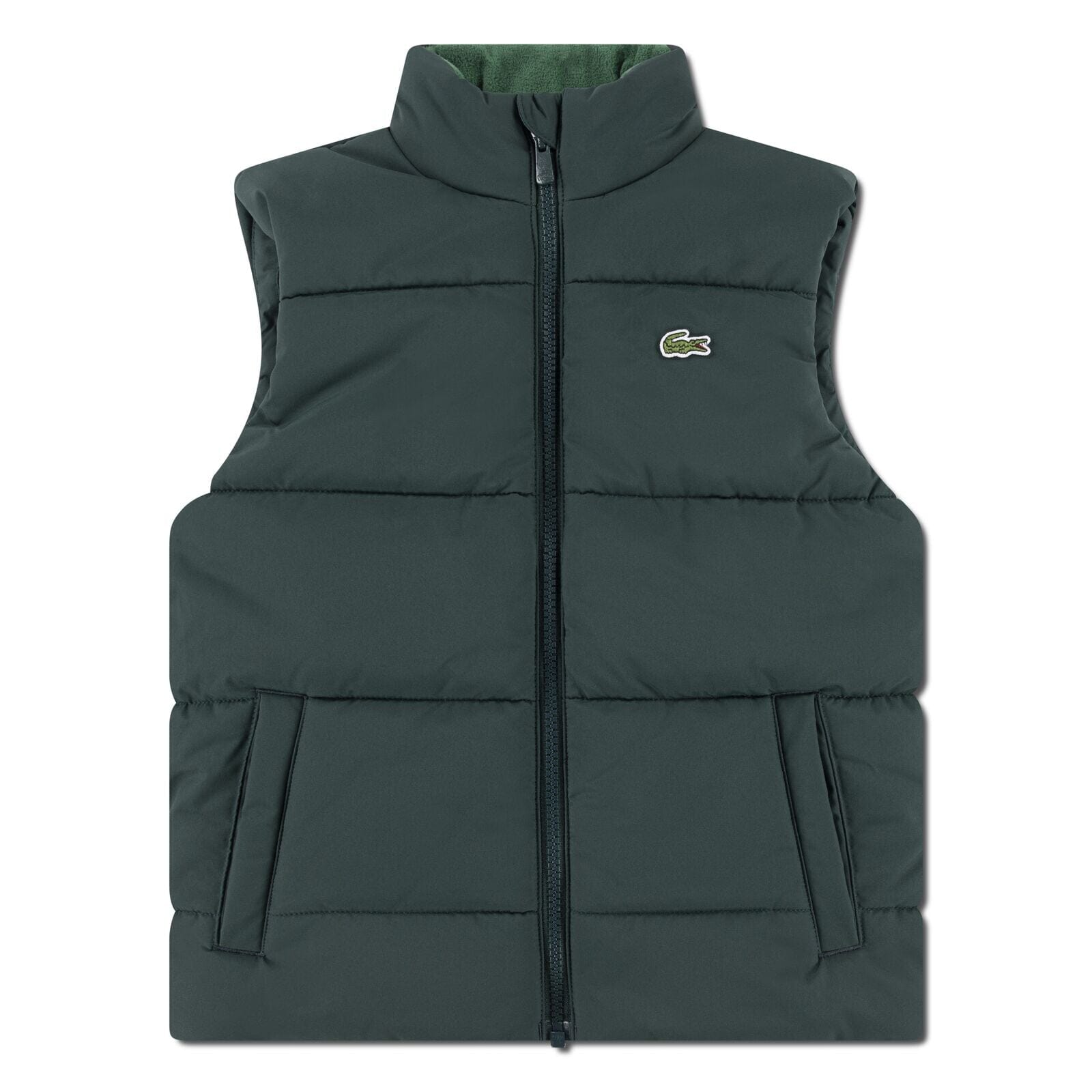 LACOSTE Kids Steppweste „Taffeta Puffer“ – Dunkelgrün Westen Lacoste 12 Jahre ( 146-152 ) 