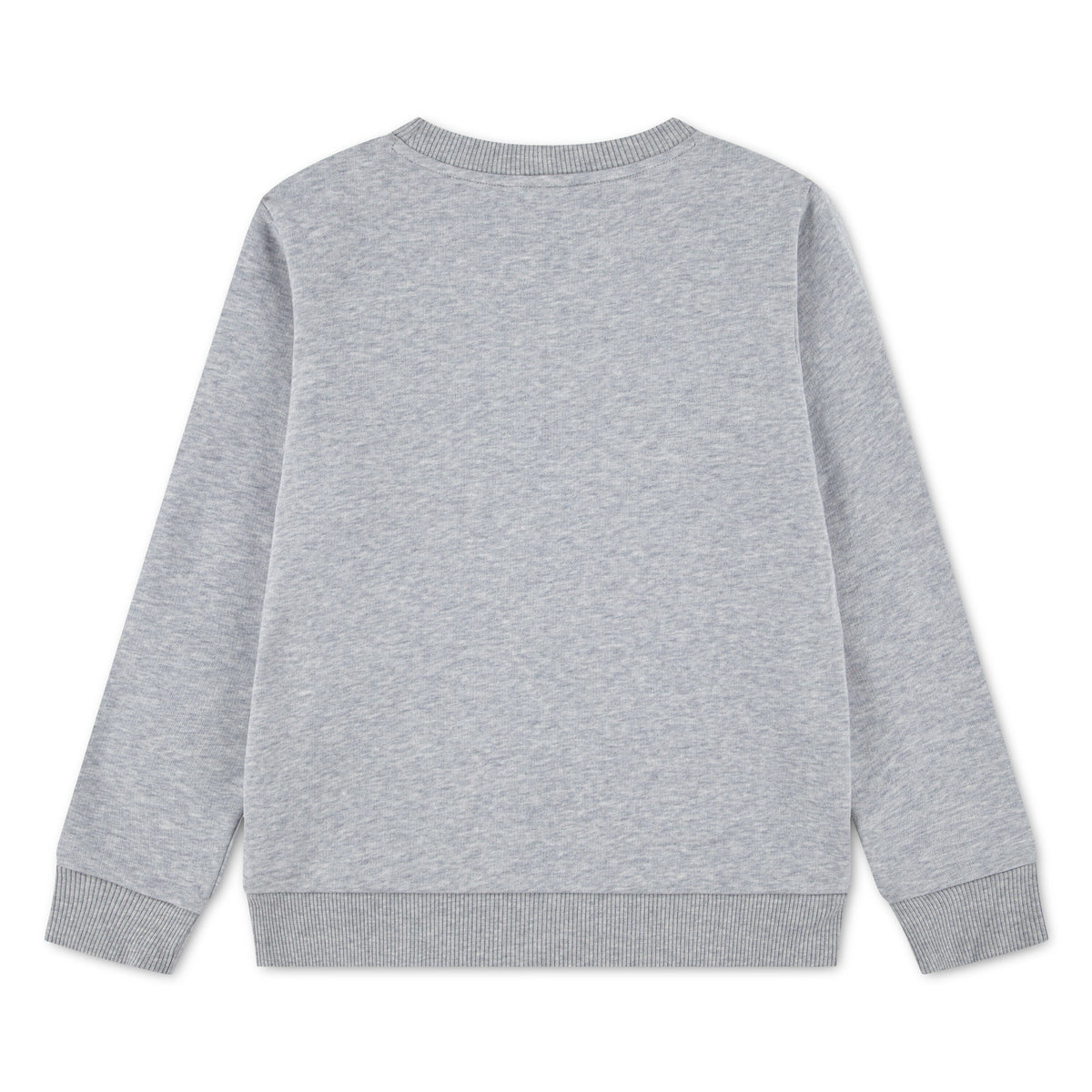 Lacoste Kids Sweatshirt grau Heather mit XXL-Krokodil Sweatshirt Lacoste 