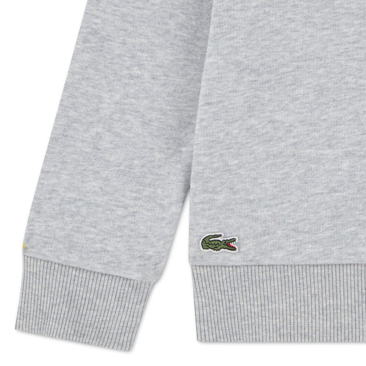 Lacoste Kids Sweatshirt grau Heather mit XXL-Krokodil Sweatshirt Lacoste 