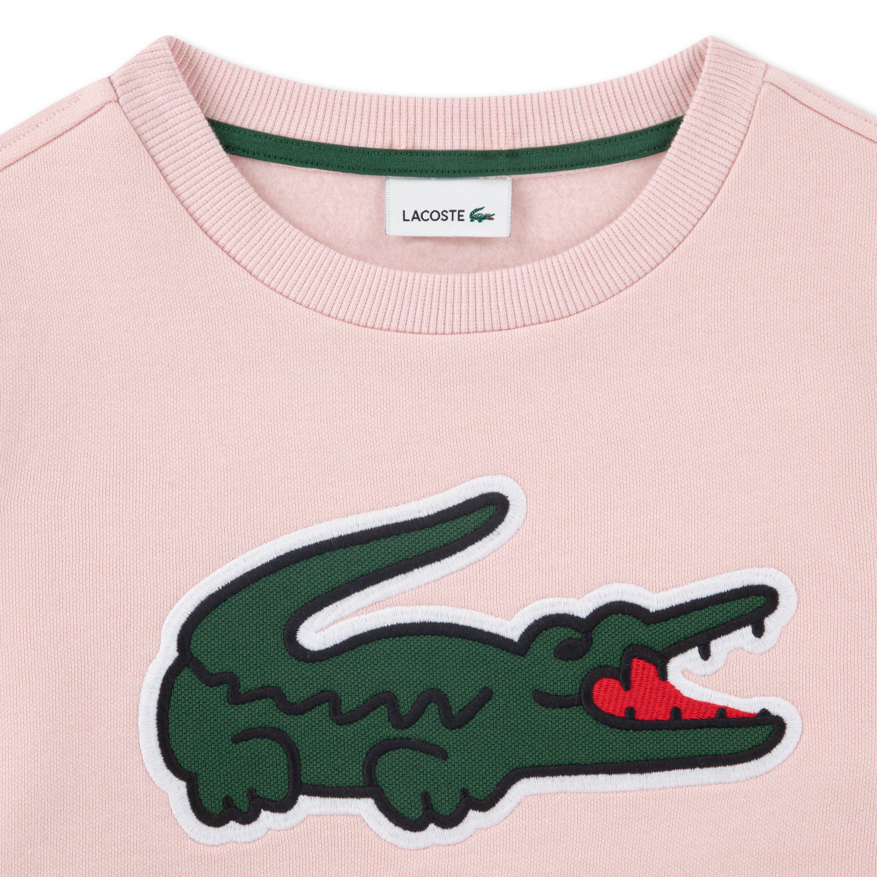 Lacoste Kids Sweatshirt rosa NIDUS mit XXL-Krokodil Sweatshirt Lacoste 