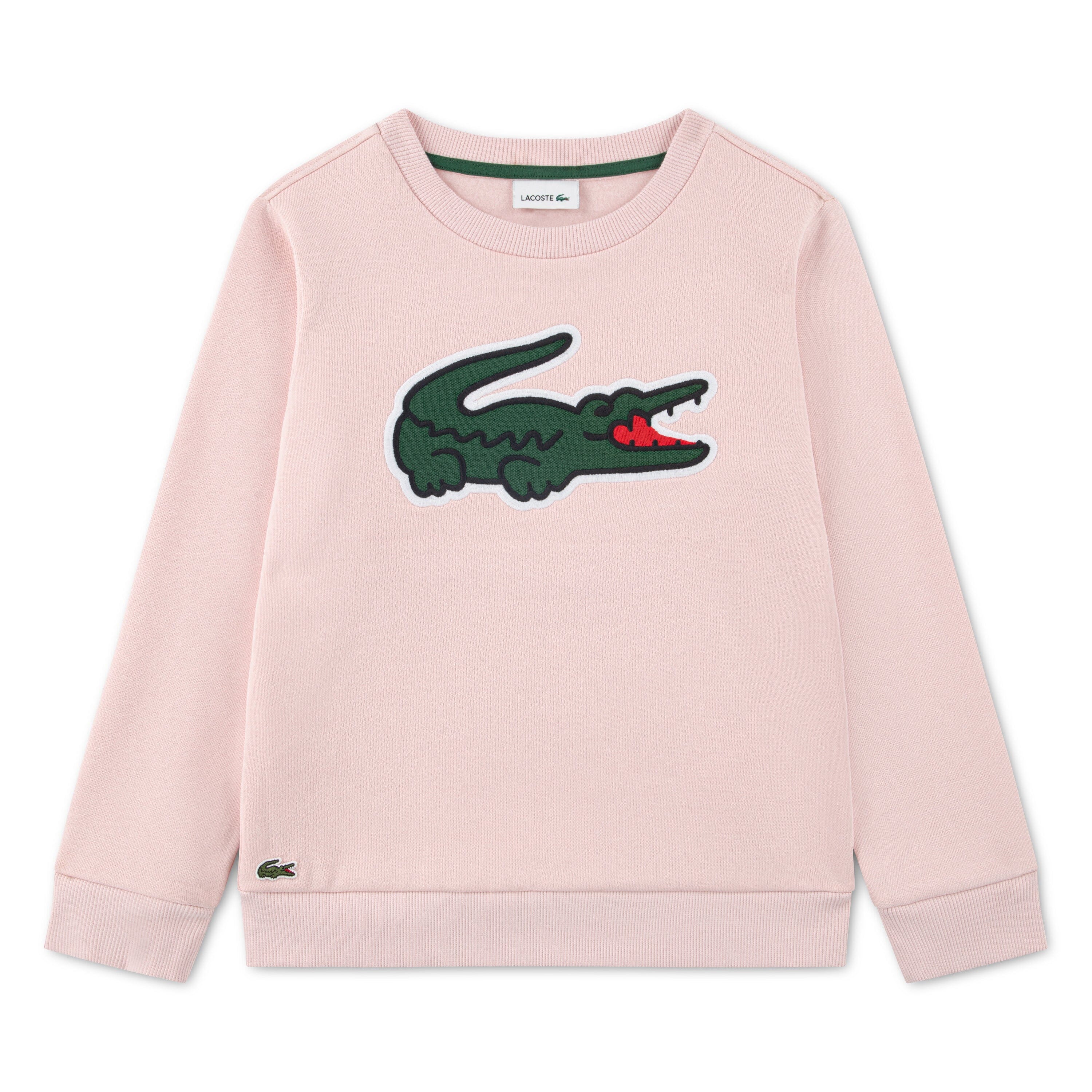 Lacoste Kids Sweatshirt rosa NIDUS mit XXL-Krokodil Sweatshirt Lacoste 6 Jahre ( 110-116 ) 