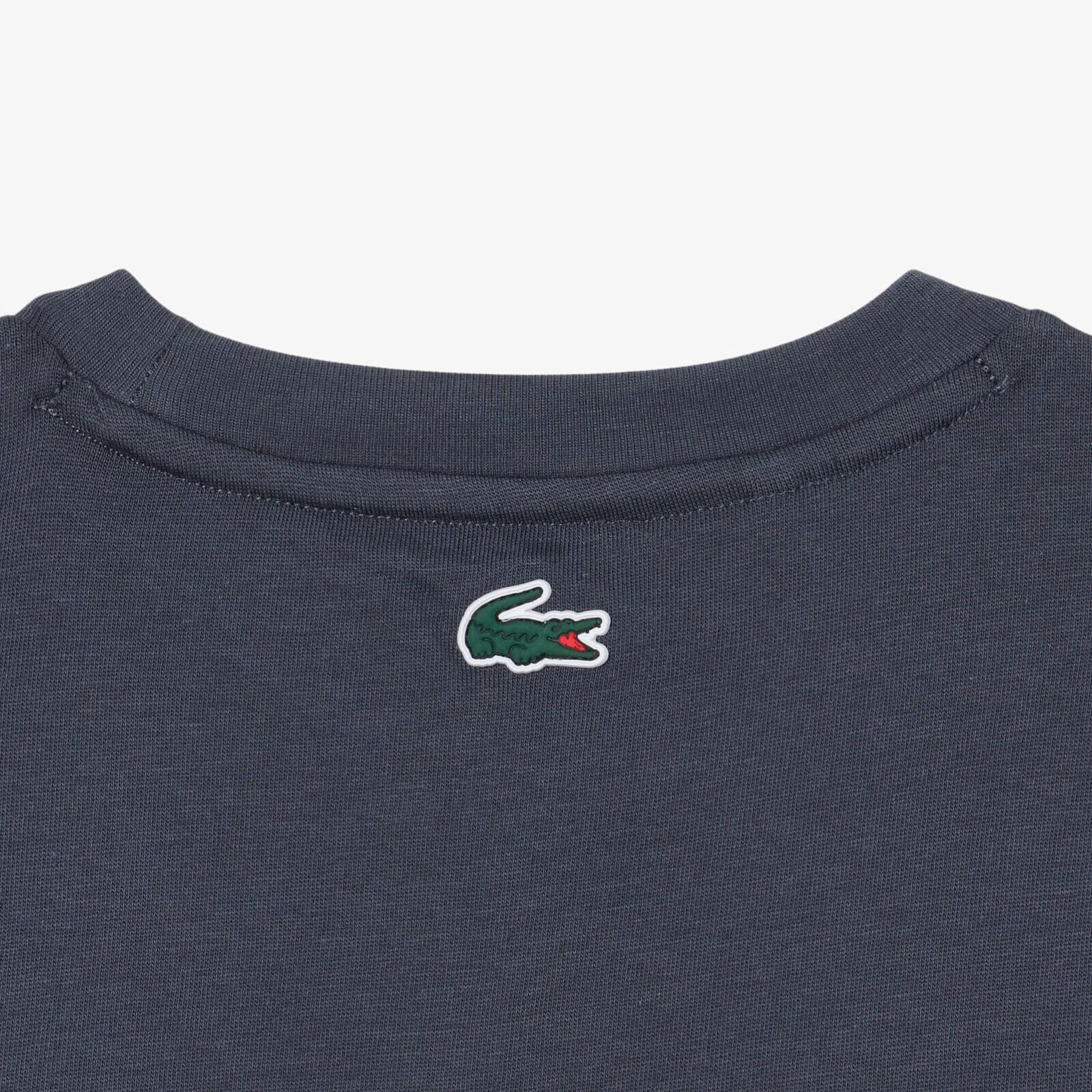 LACOSTE Kids T-Shirt „Big Croc“ – GRAPHITE dunkelgrau T-Shirt Lacoste 