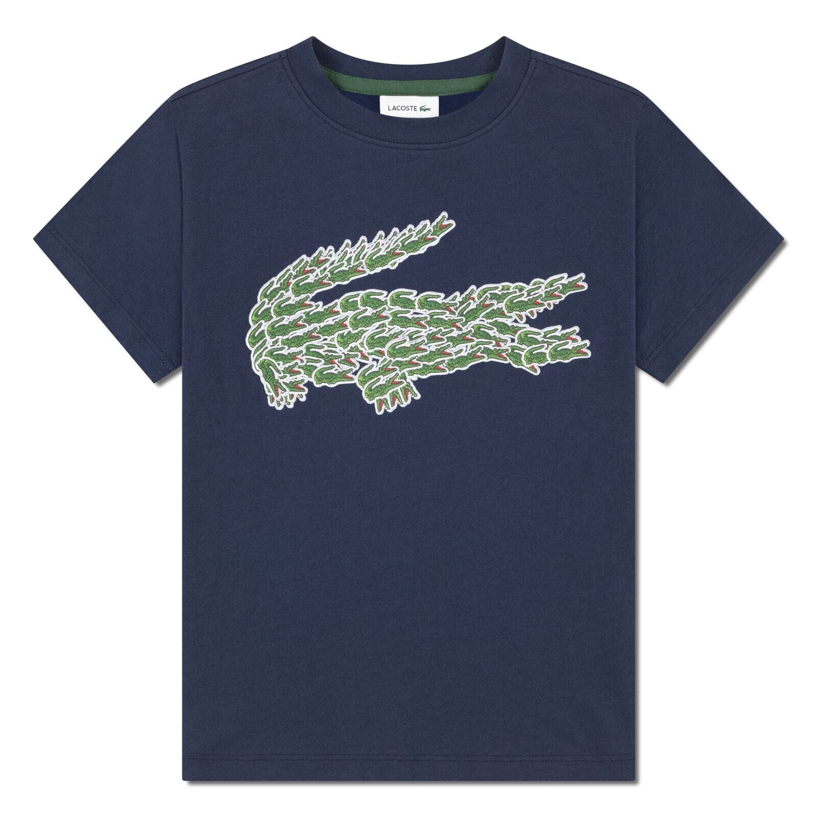 Lacoste Kids T-Shirt „Big Croc“ – Navy – für Jungen 6–14 Jahre T-Shirt Lacoste 6 Jahre ( 110-116) 