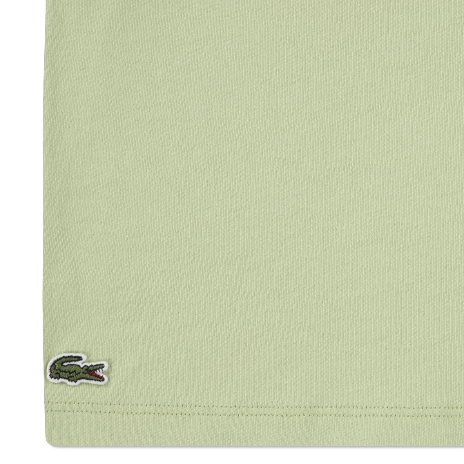 Lacoste Kids T-Shirt „Crocs“ Gittermuster – Hellgrün T-Shirt Lacoste 