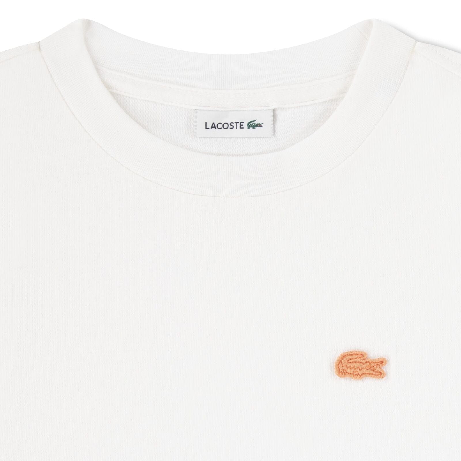 Lacoste Kids T-Shirt mit großem Krokodil-Print – Weiß T-Shirt Lacoste 