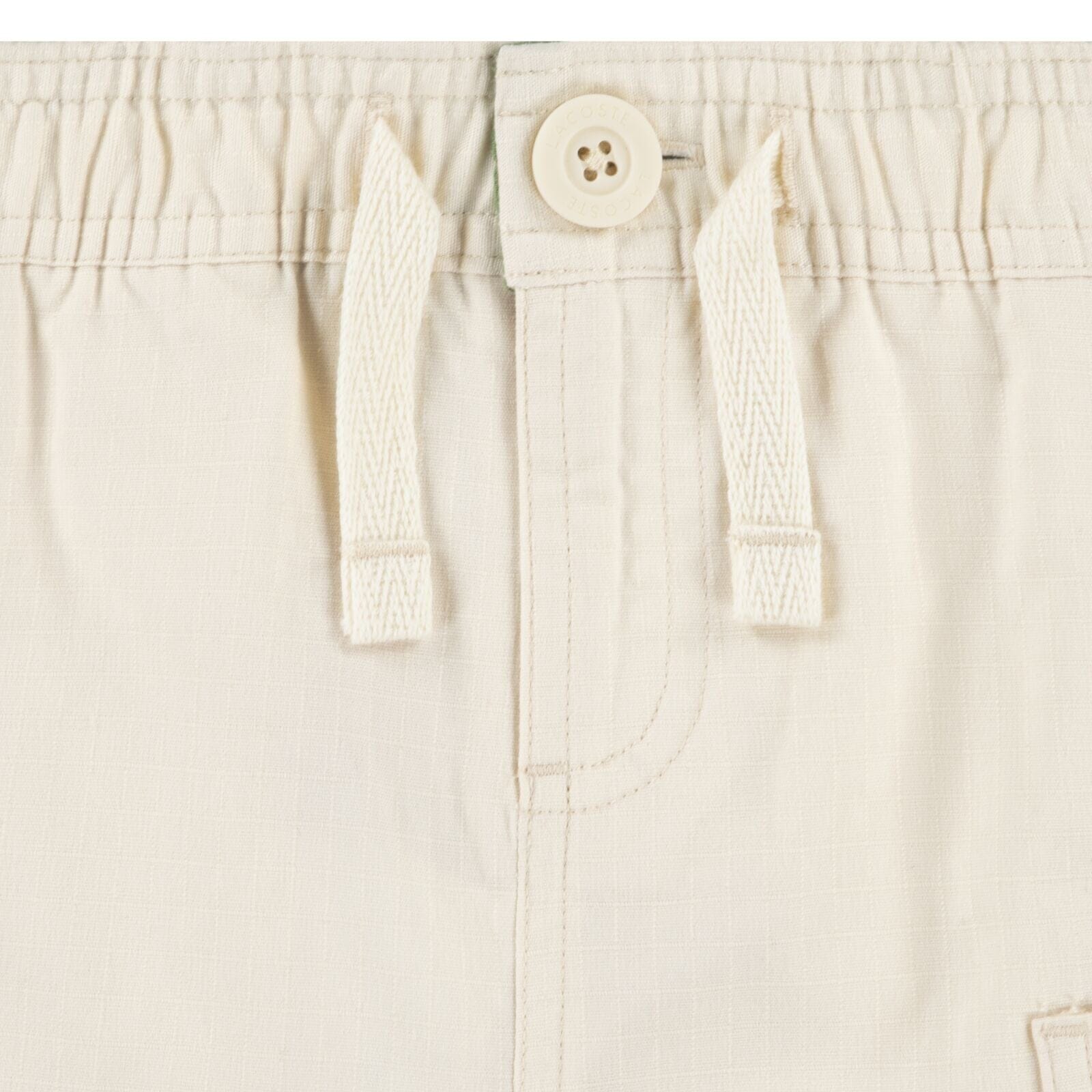 Lacoste Kinder Shorts Ripstop hellbeige Krokodil Shorts Lacoste 