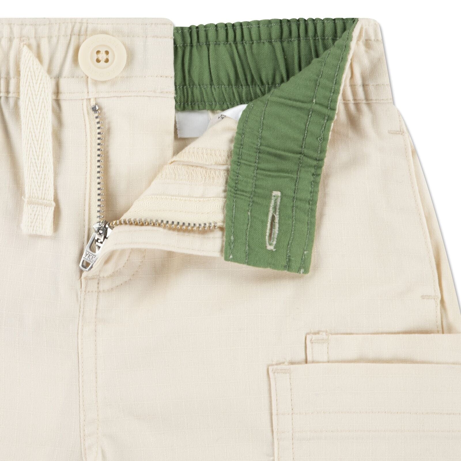 Lacoste Kinder Shorts Ripstop hellbeige Krokodil Shorts Lacoste 