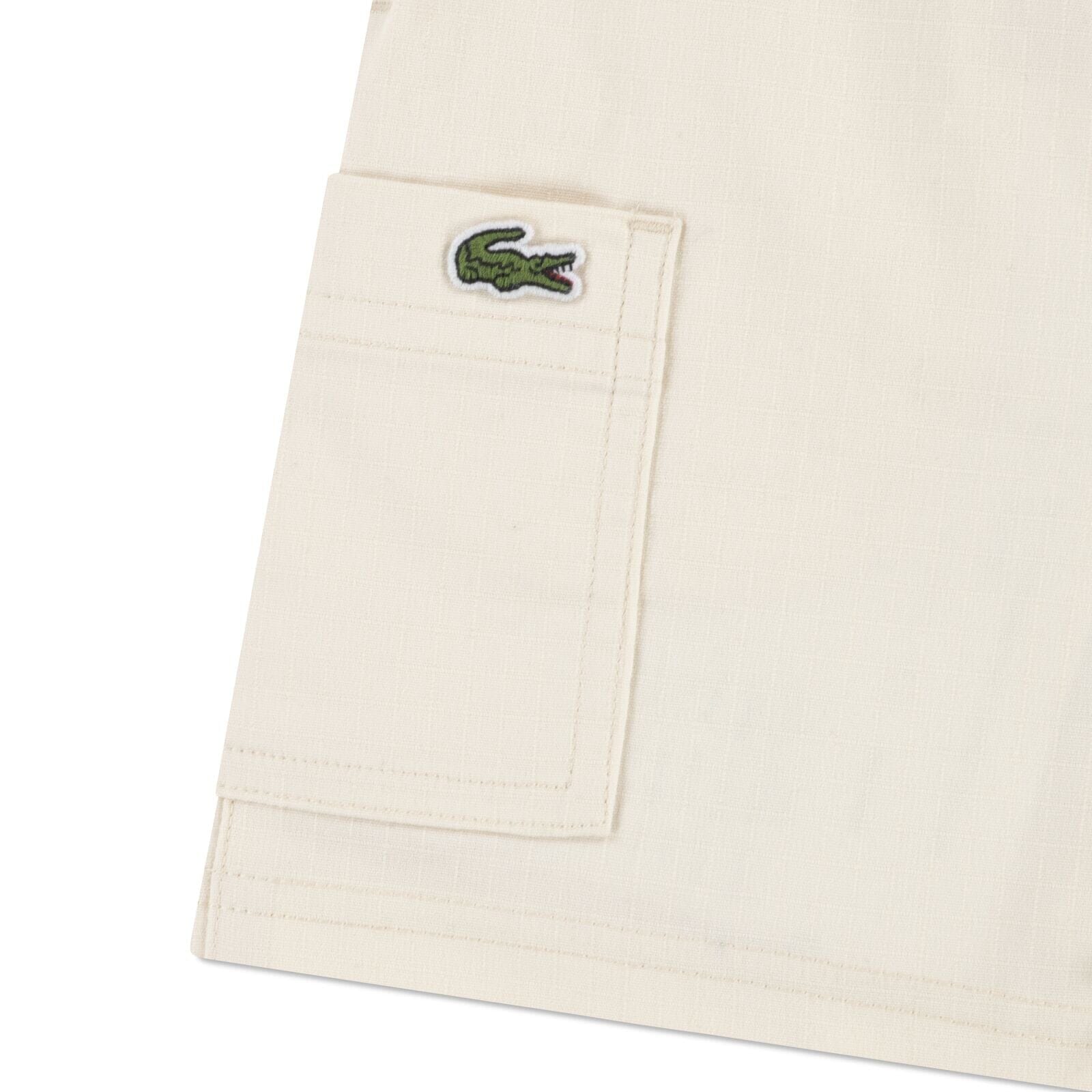 Lacoste Kinder Shorts Ripstop hellbeige Krokodil Shorts Lacoste 