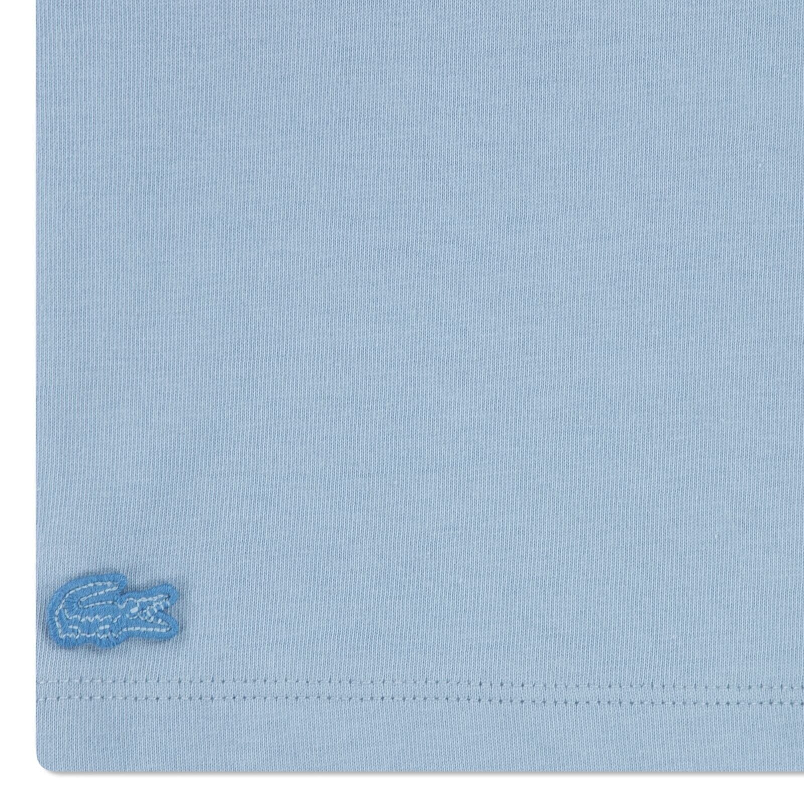 Lacoste Kinder T-Shirt – Applique-Print hellblau CHAMBRAY T-Shirt Lacoste 