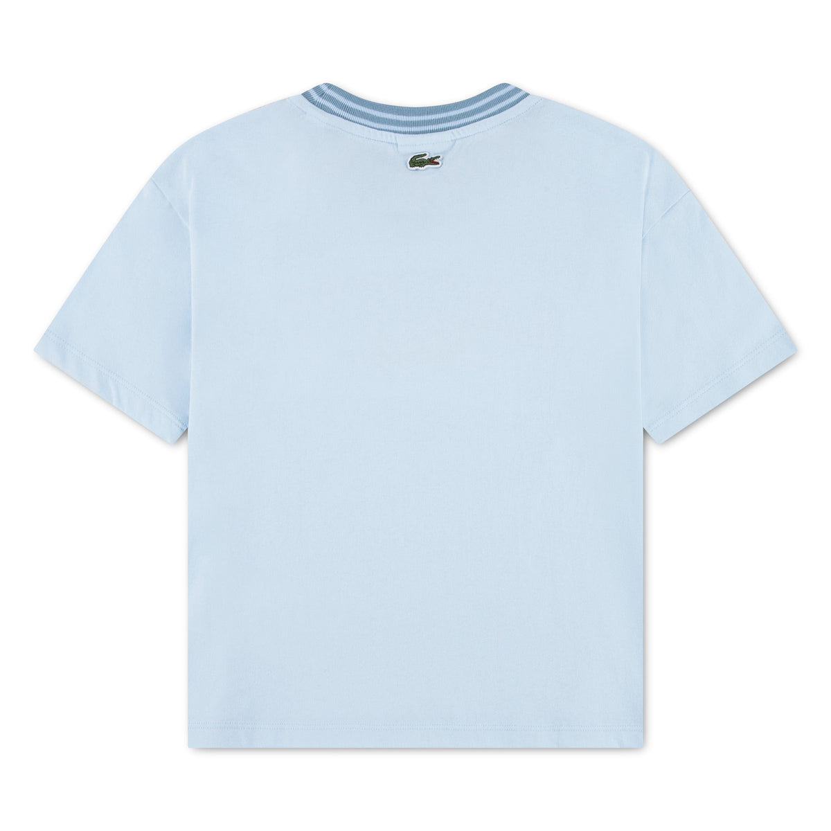Lacoste Kinder T-Shirt RUISSEAU hellblau mit Logo und Schriftzug T-Shirt Lacoste 