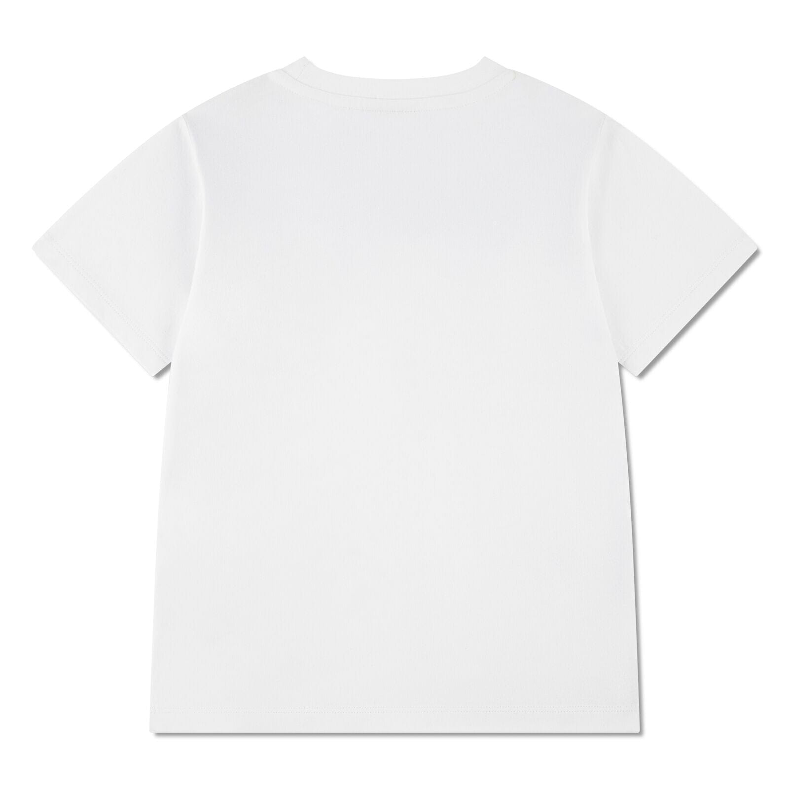 Lacoste Kinder T-Shirt – Tennisplatz-Print, Weiß T-Shirt Lacoste 