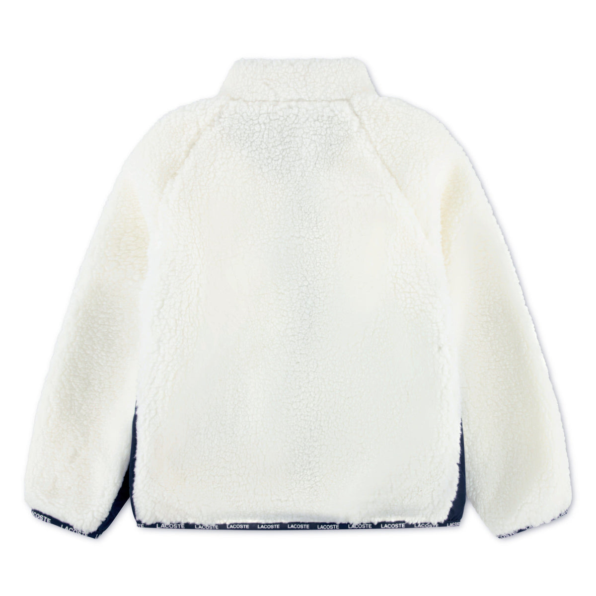 LACOSTE Kinder Unisex Sherpa-Fleecejacke – FARINE marine Jacke Lacoste 