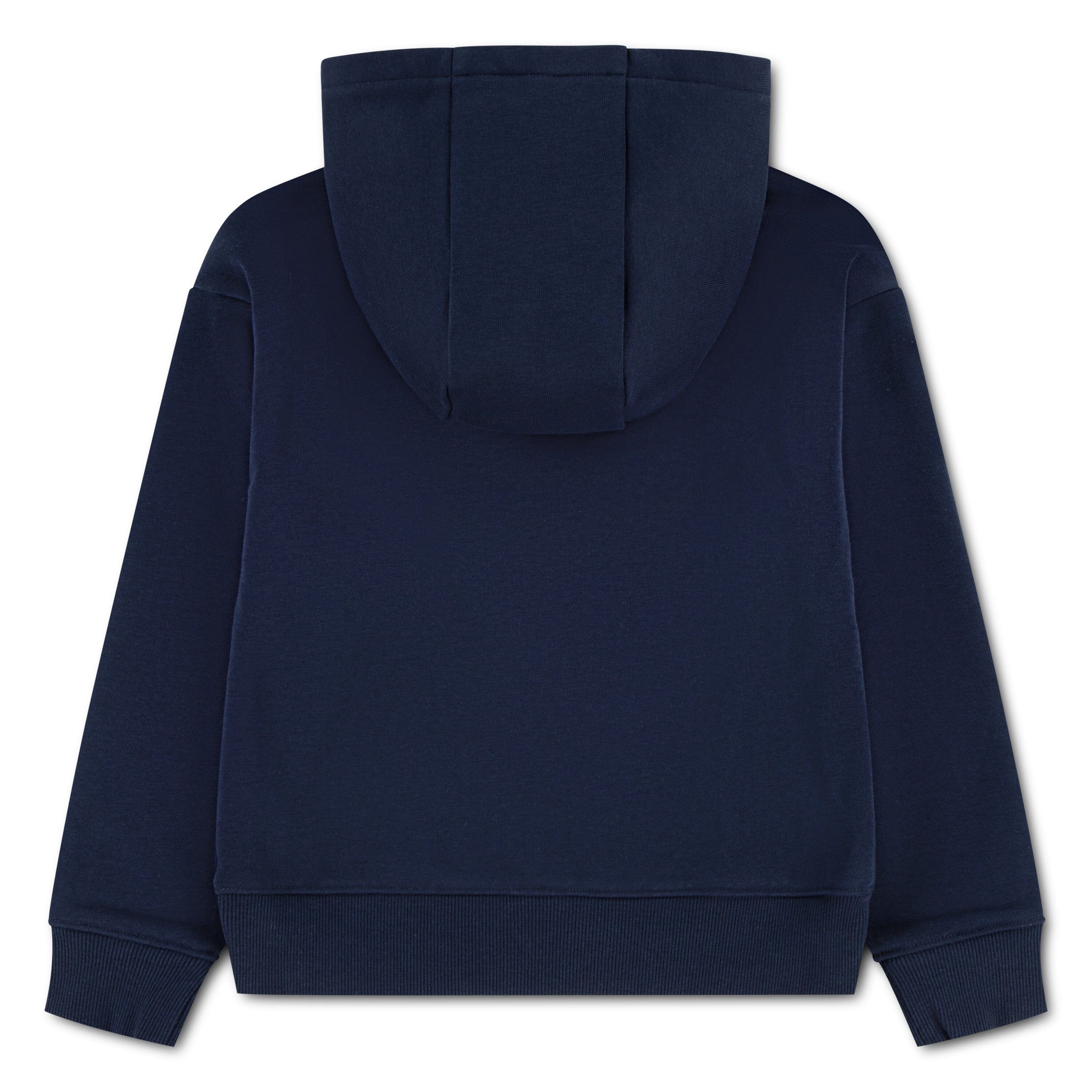Lacoste Mädchen Hoodie Tennis Love MARINE navy blau mit Denim-Print Sweatshirt Lacoste 