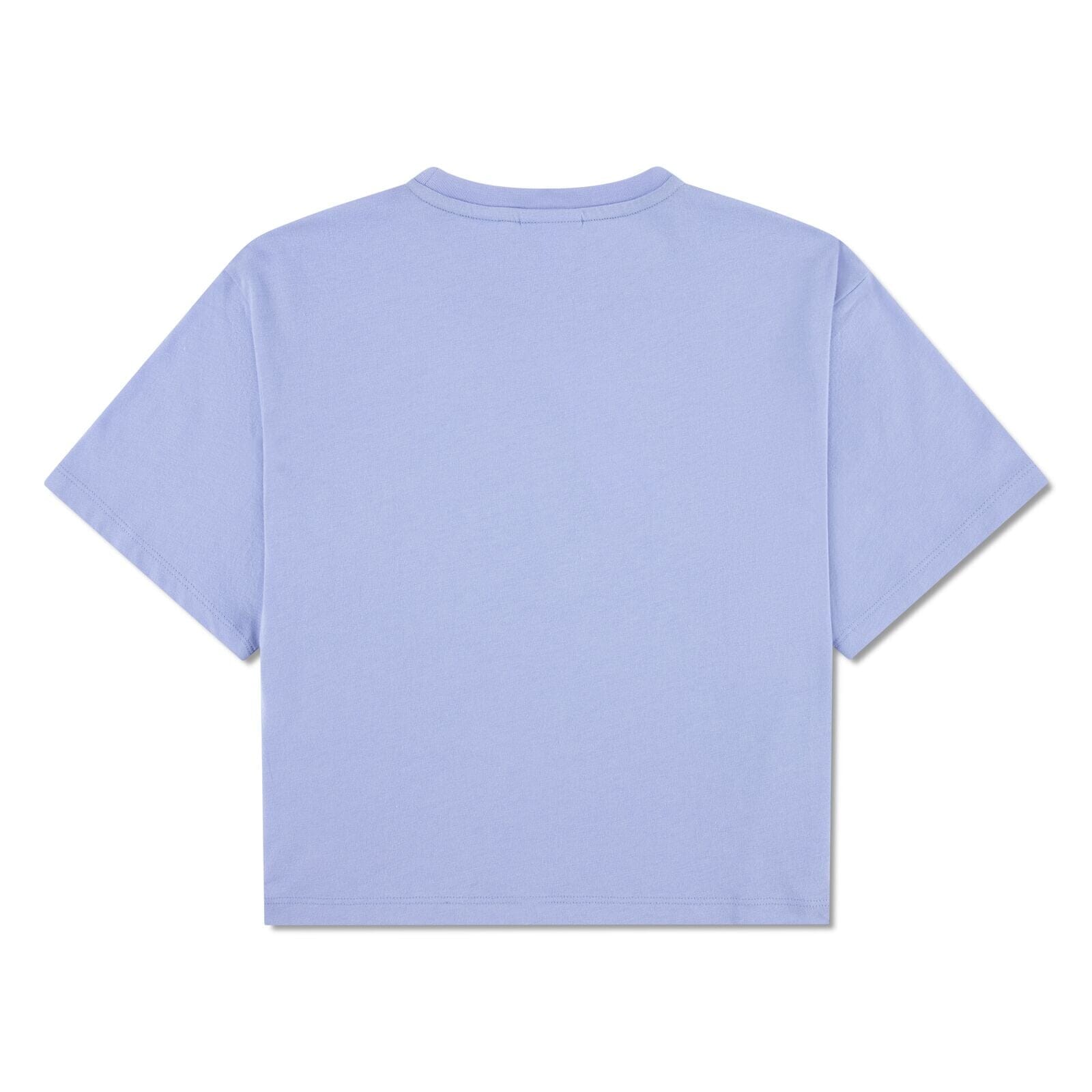 Lacoste Mädchen-T-Shirt mit großem Monogramm-Krokodil – Lila T-Shirt Lacoste 