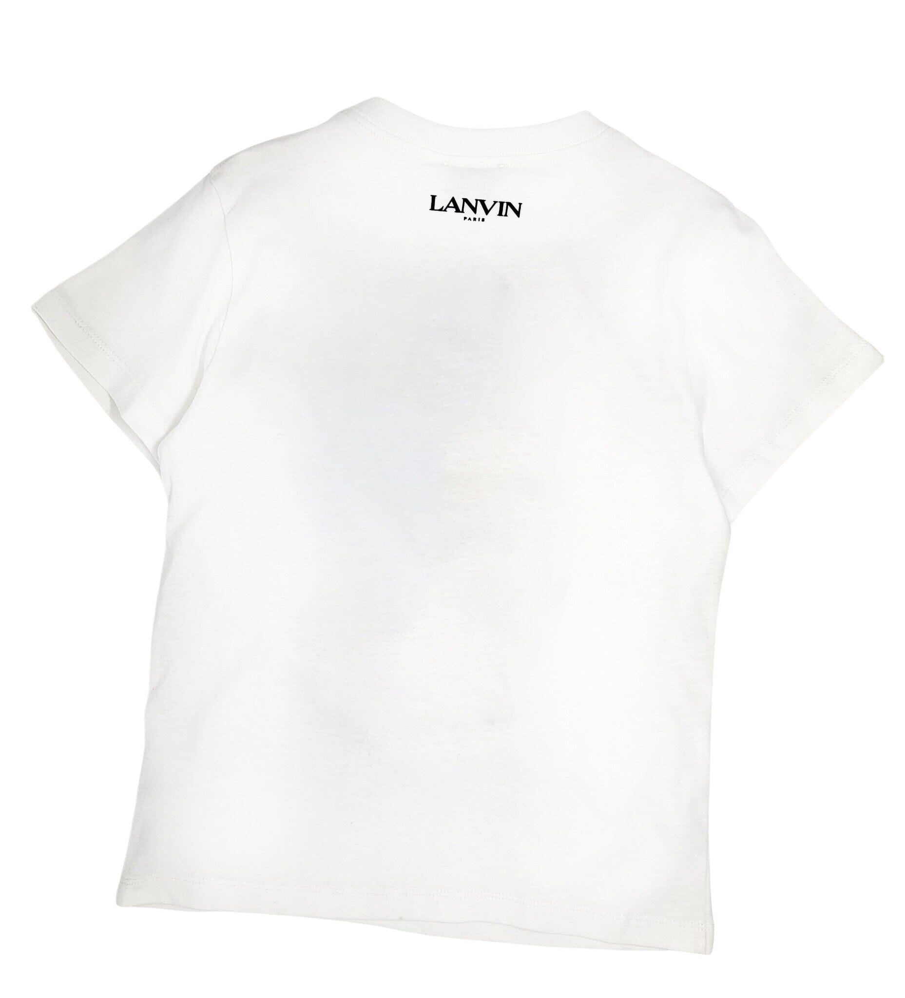Lanvin T-Shirt weiß mit Logo und Skater-Motiv in neumodischer Schrift "skate for fun not for fame" T-Shirt Lanvin 