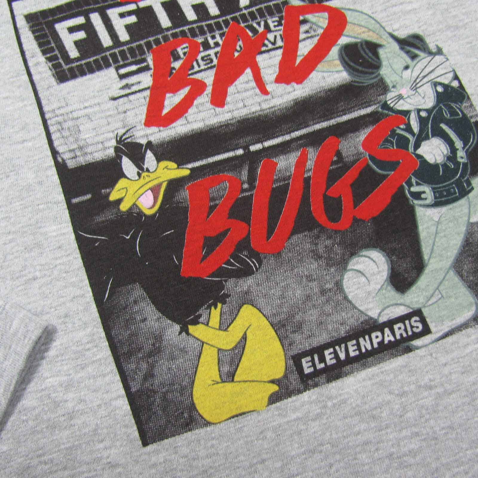 LITTLE Eleven Paris Langarmshirt „Avenue LS“ Looney Tunes grau Langarmshirt LITTLE Elevenparis 