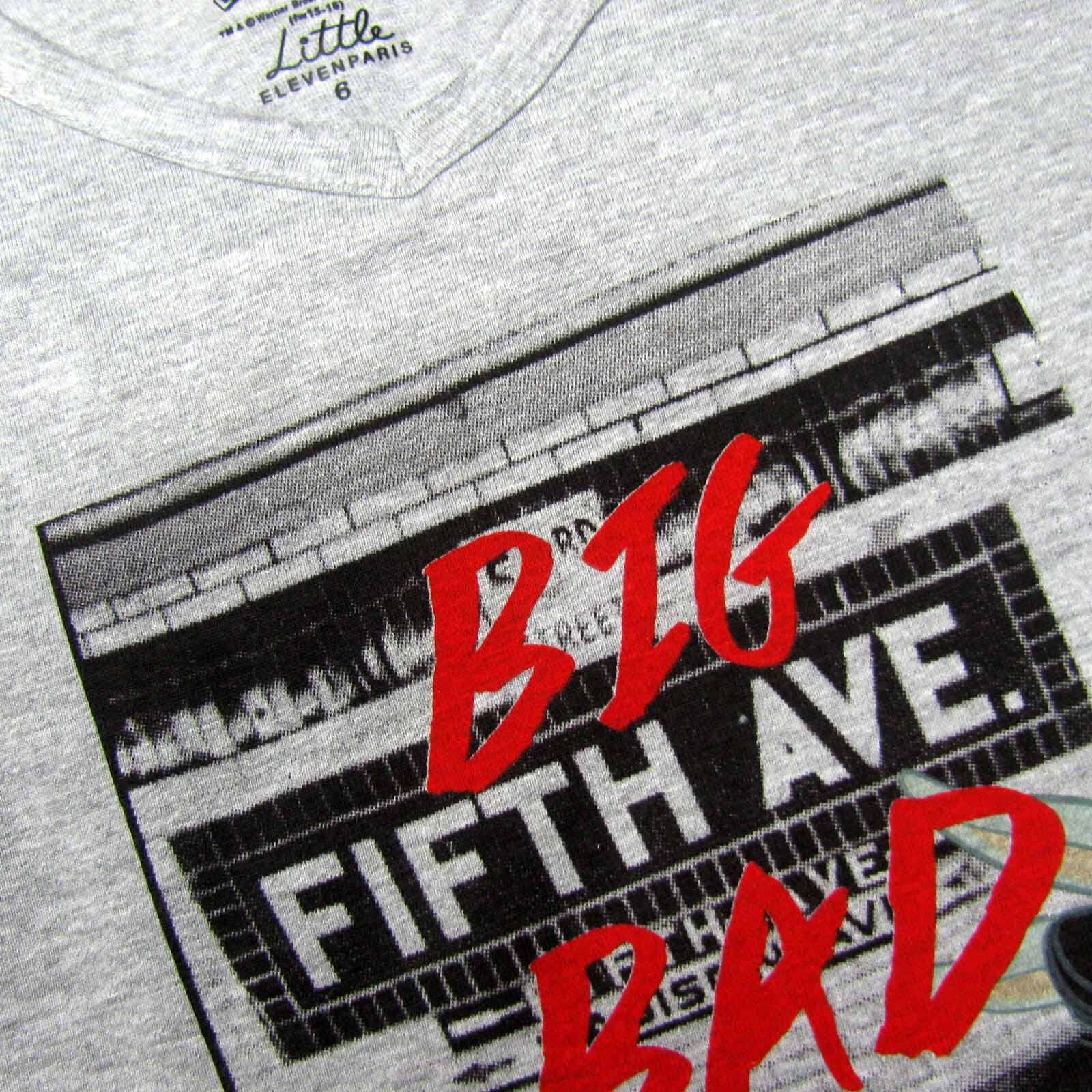LITTLE Eleven Paris Langarmshirt „Avenue LS“ Looney Tunes grau Langarmshirt LITTLE Elevenparis 