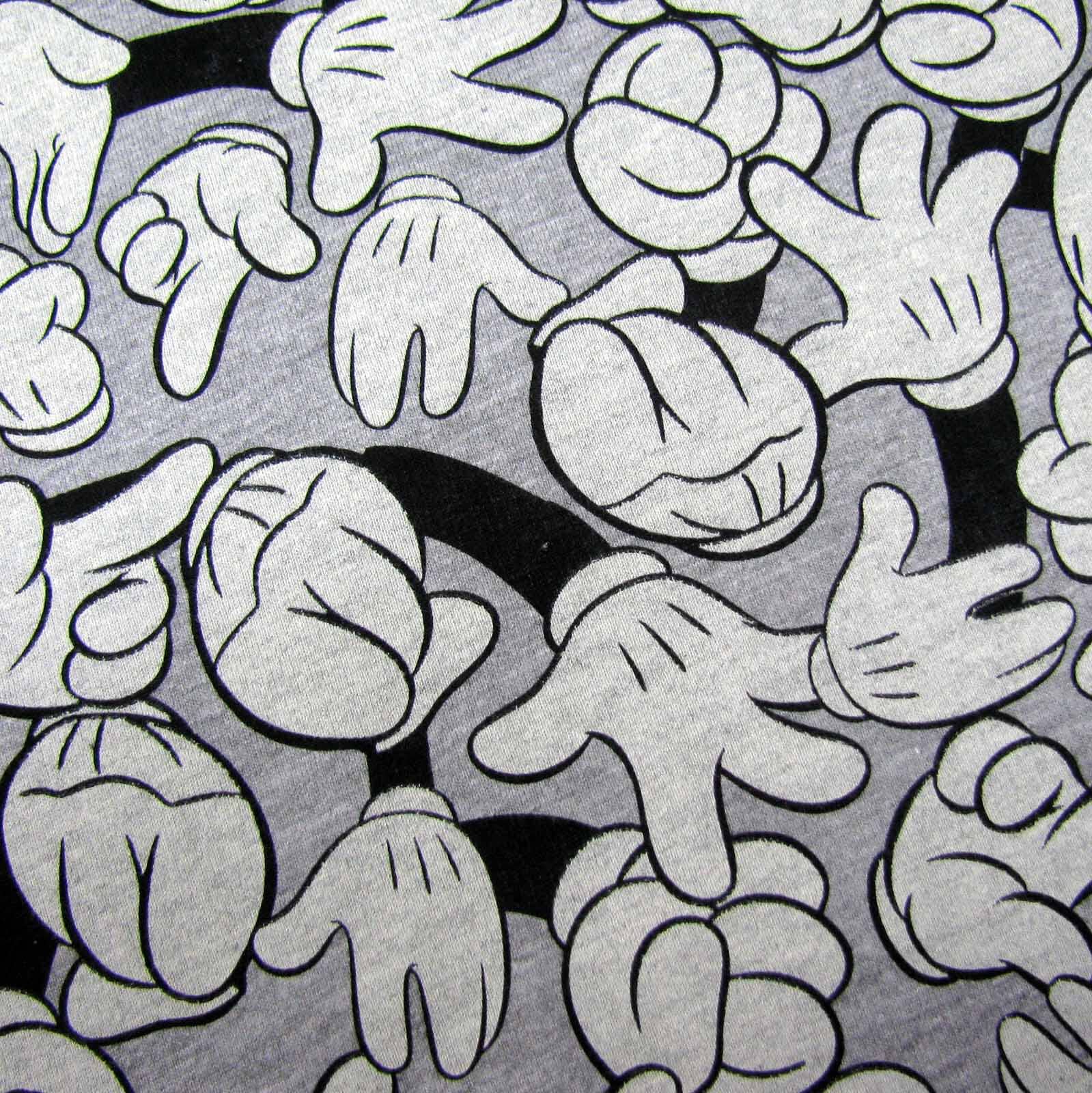 LITTLE Eleven Paris Shirtkleid / Sweatkleid Mickey Hands grau © DISNEY Kleid LITTLE Elevenparis 