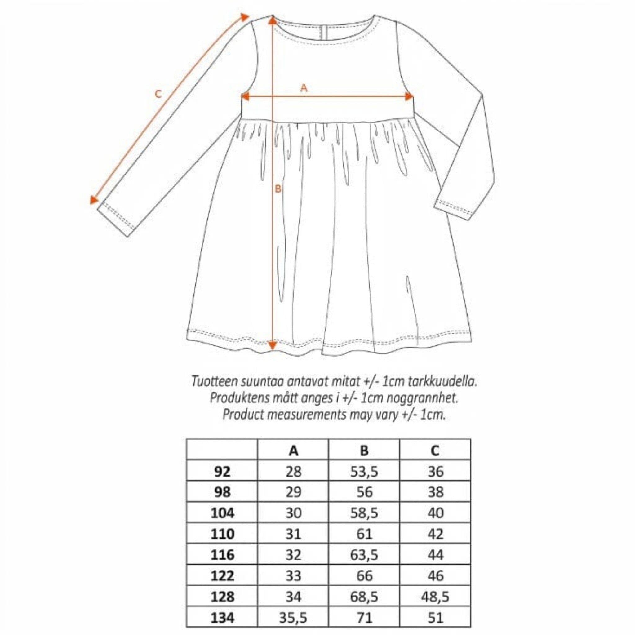 Ma-ia Family Kleid „Violet“ Beige Tuniken Moomin by Martinex 