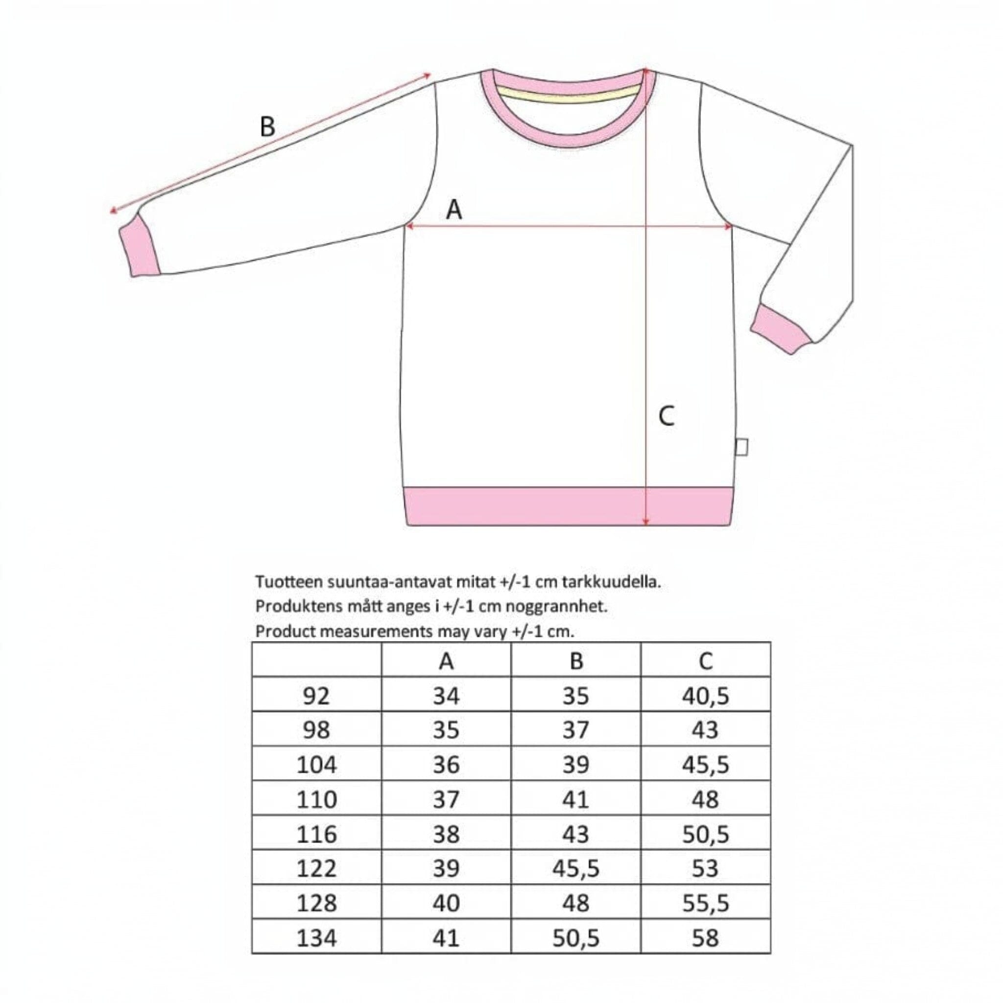 Ma-ia Family Sweatshirt „Route“ Beige Sweatshirt Moomin by Martinex 