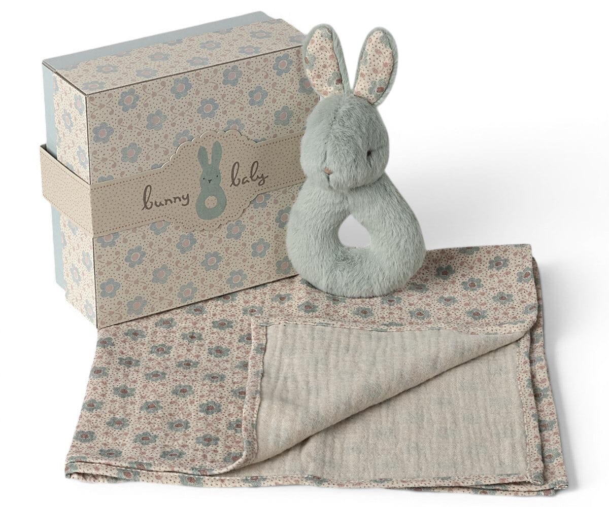 Maileg Hase Rassel Set Mint Kuscheltier Maileg 