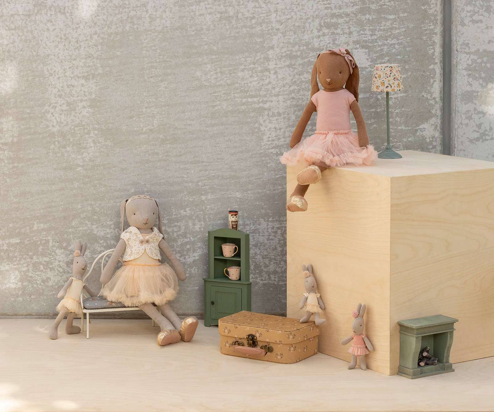 Maileg Kaninchen Mikro – Ballettanzug & Rock rosa Kuscheltiere Maileg 