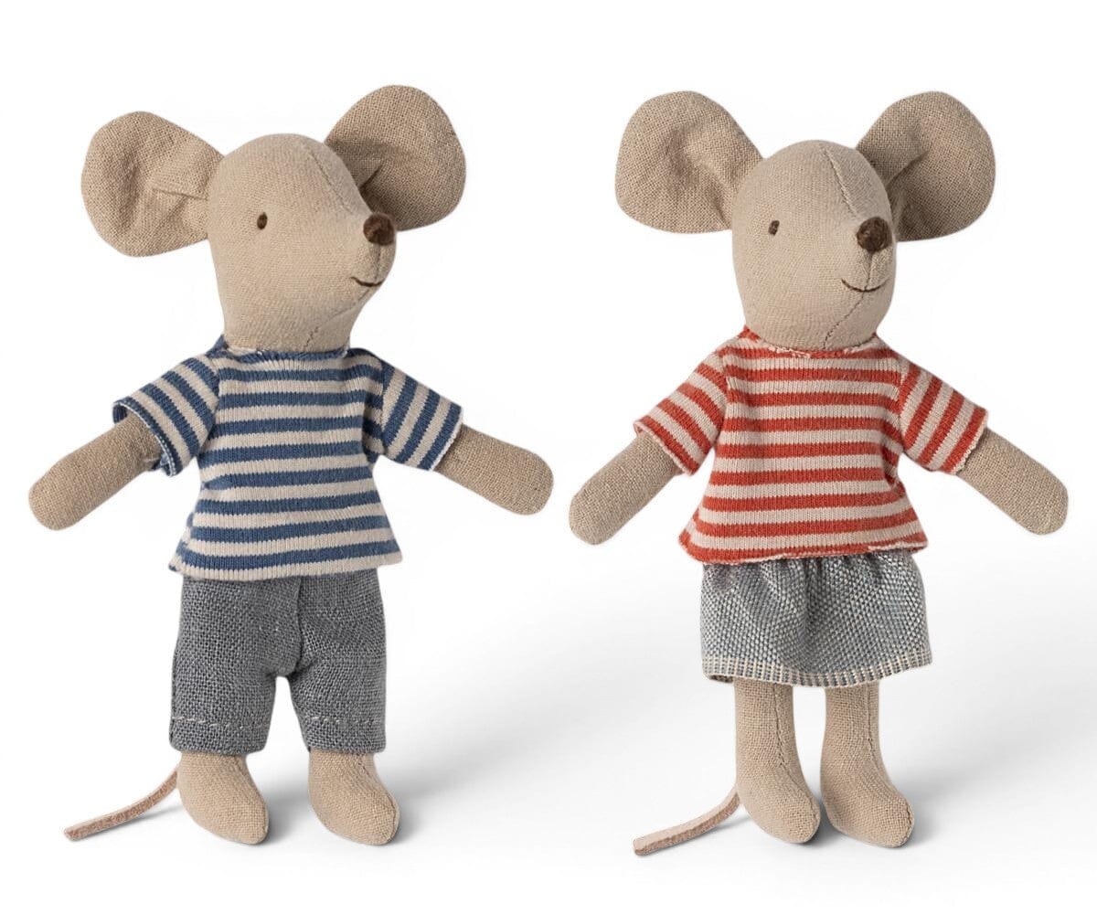 Maileg LouiMax und Stella Geschwistermäuse - kleiner Bruder, kleine Schwester Kuscheltiere Maileg 