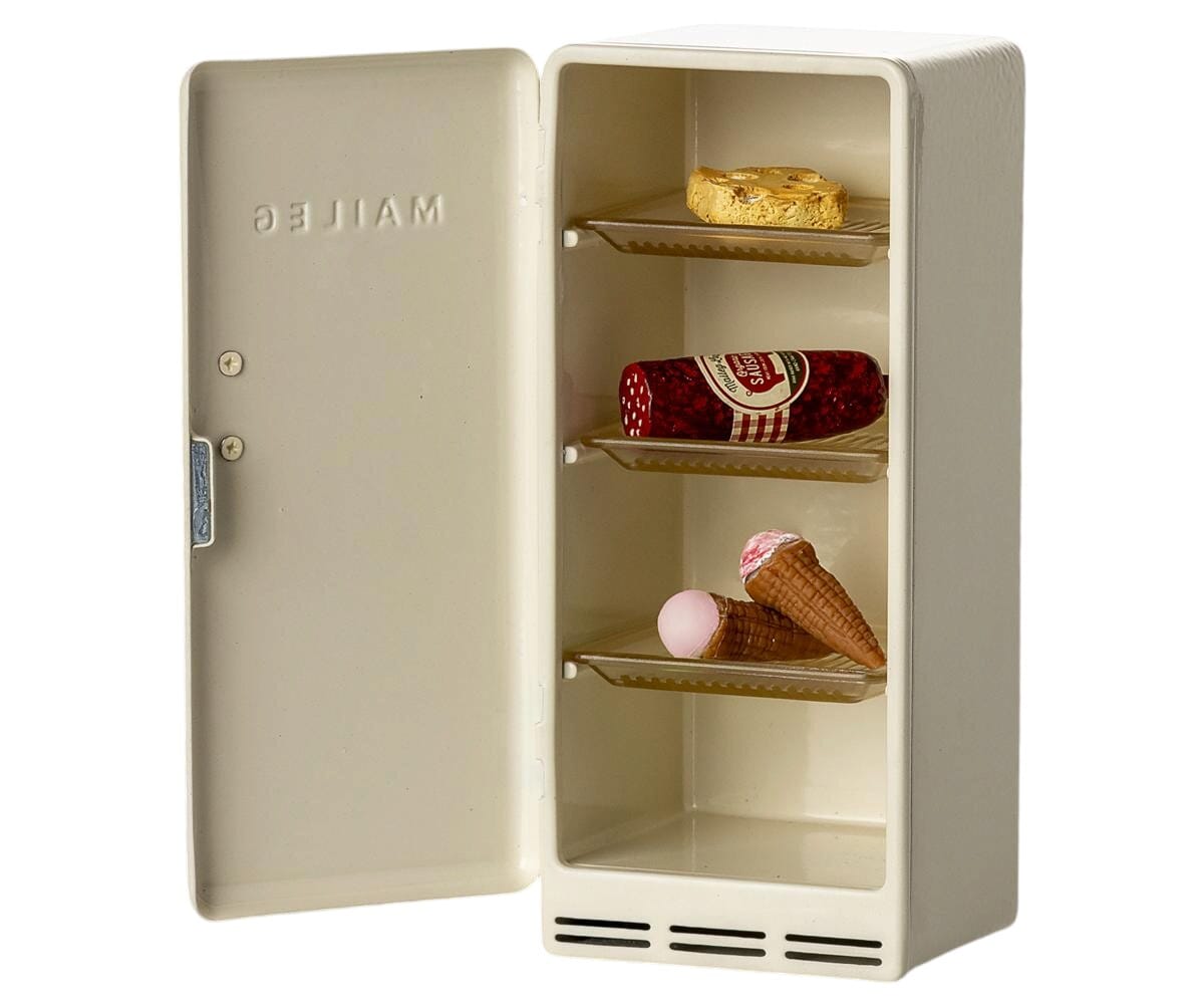 Maileg nostalgischer Kühlschrank in Creme 14cm Kuscheltiere Maileg 